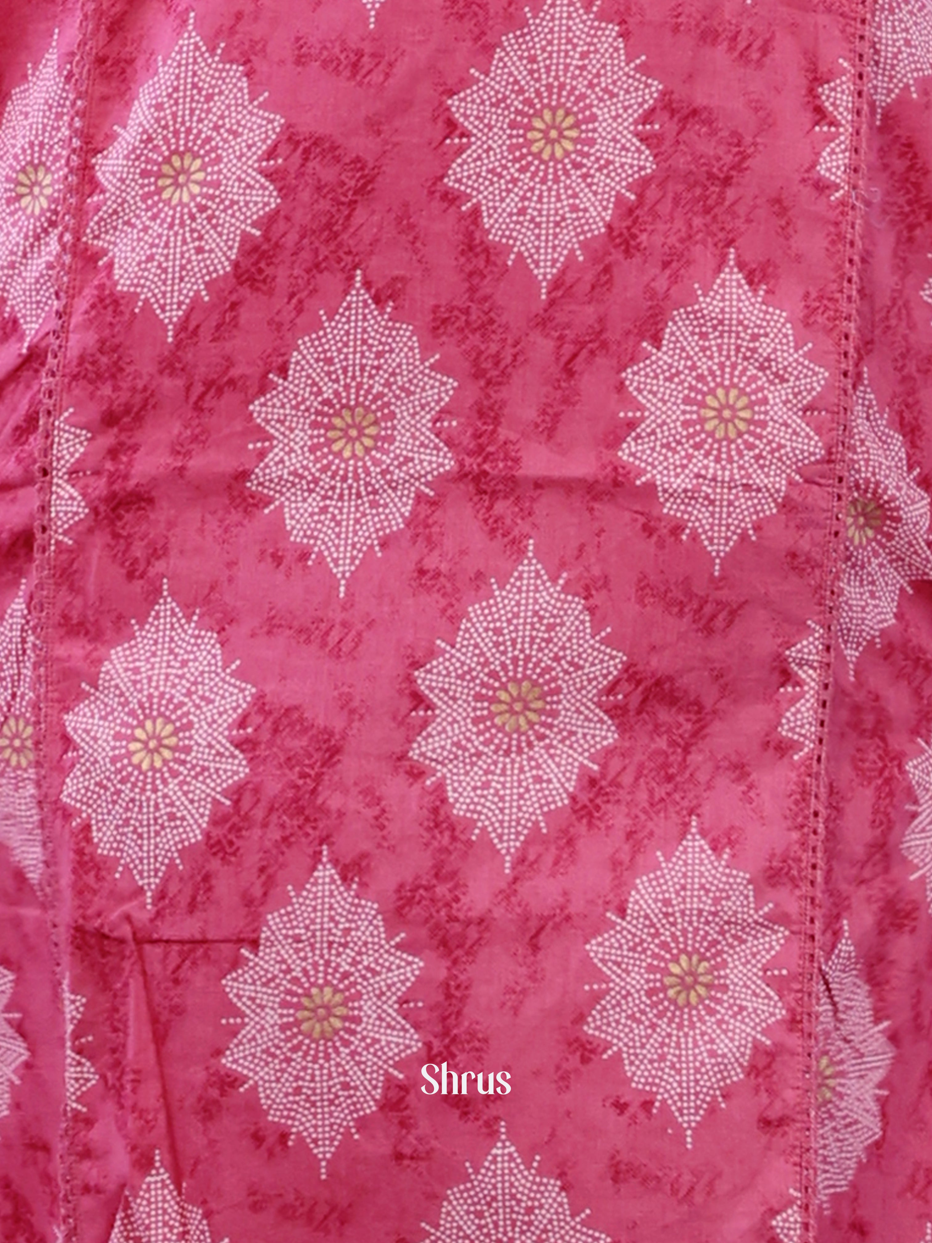 Pink- 3 pc Cotton Readymade Suits