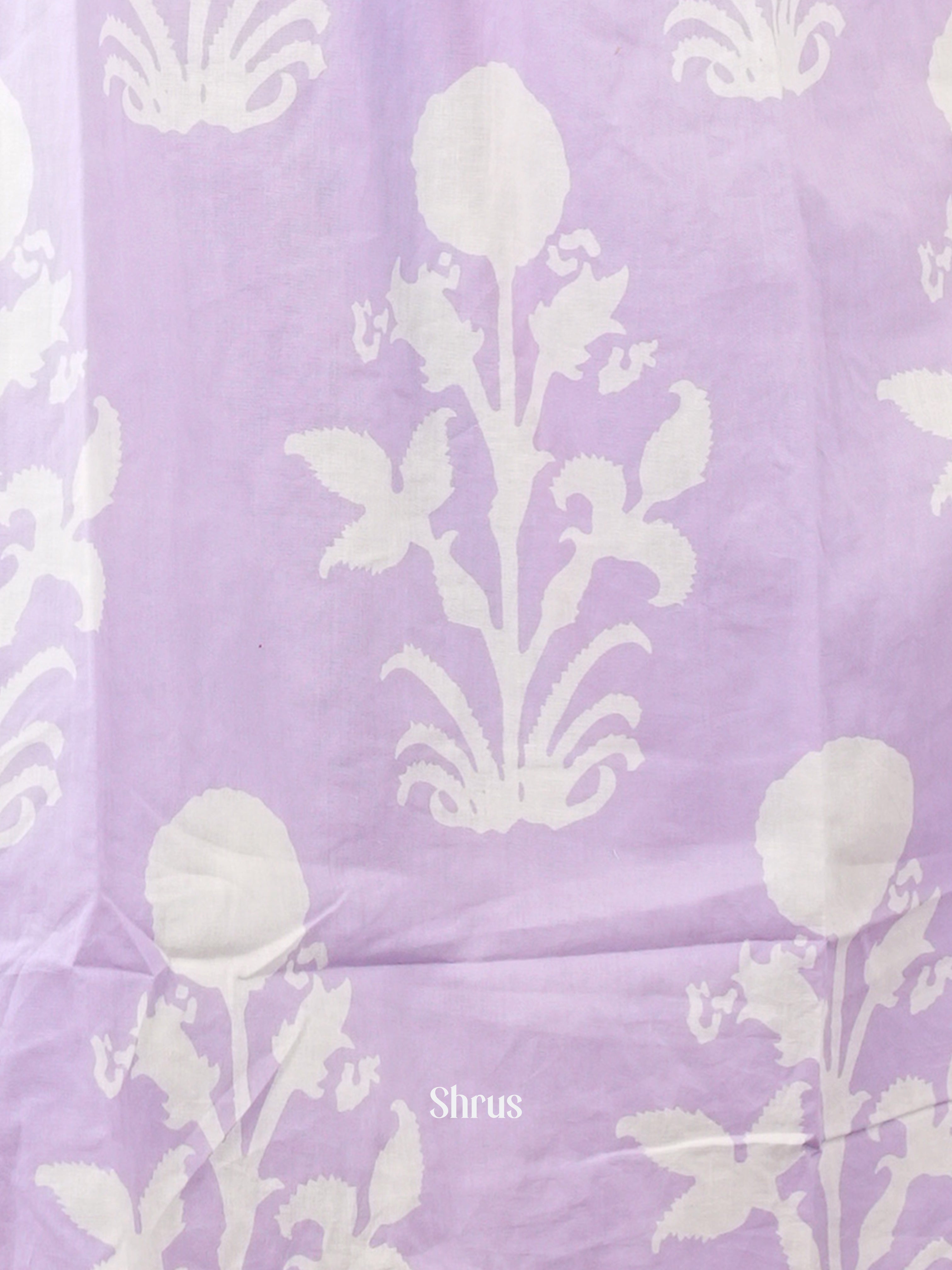 Purple -3pc bagru print  Readymade Suits