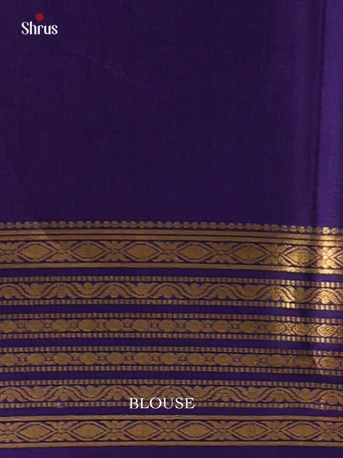 Cream & Violet- Mysore Silk Saree