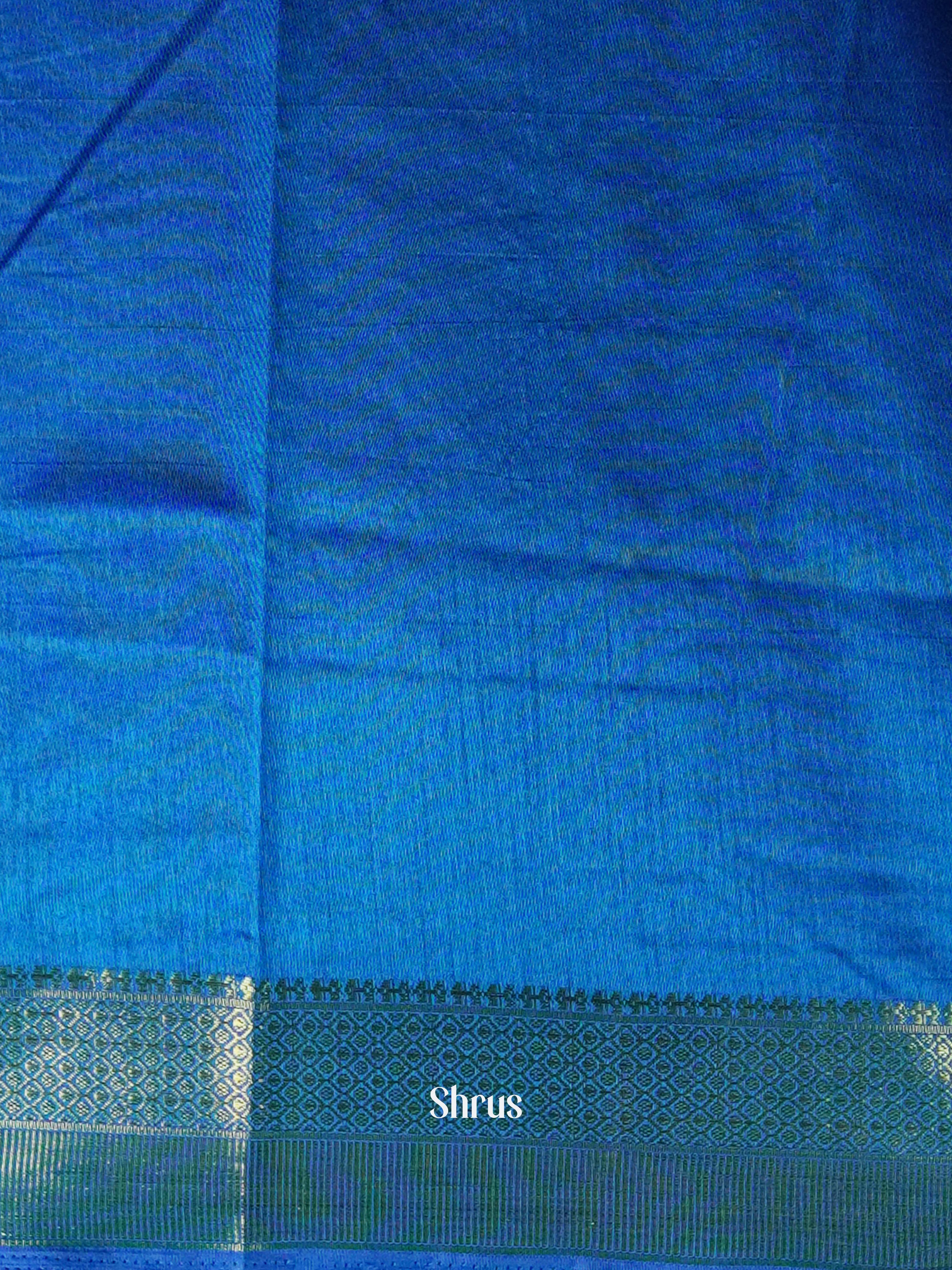 Blue & Violet - Semi Patola Saree