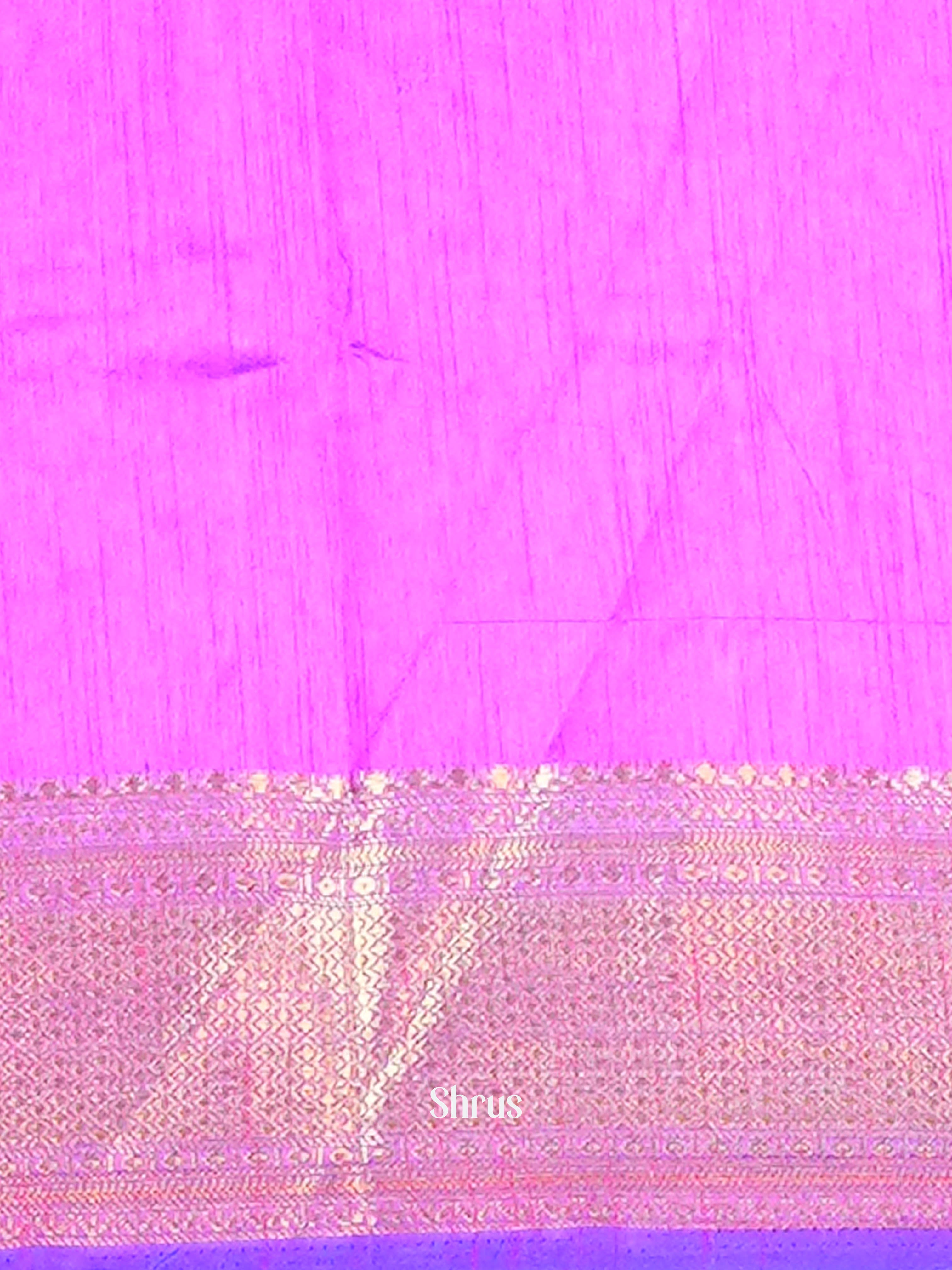 Blue & Purple - Semi Patola Saree