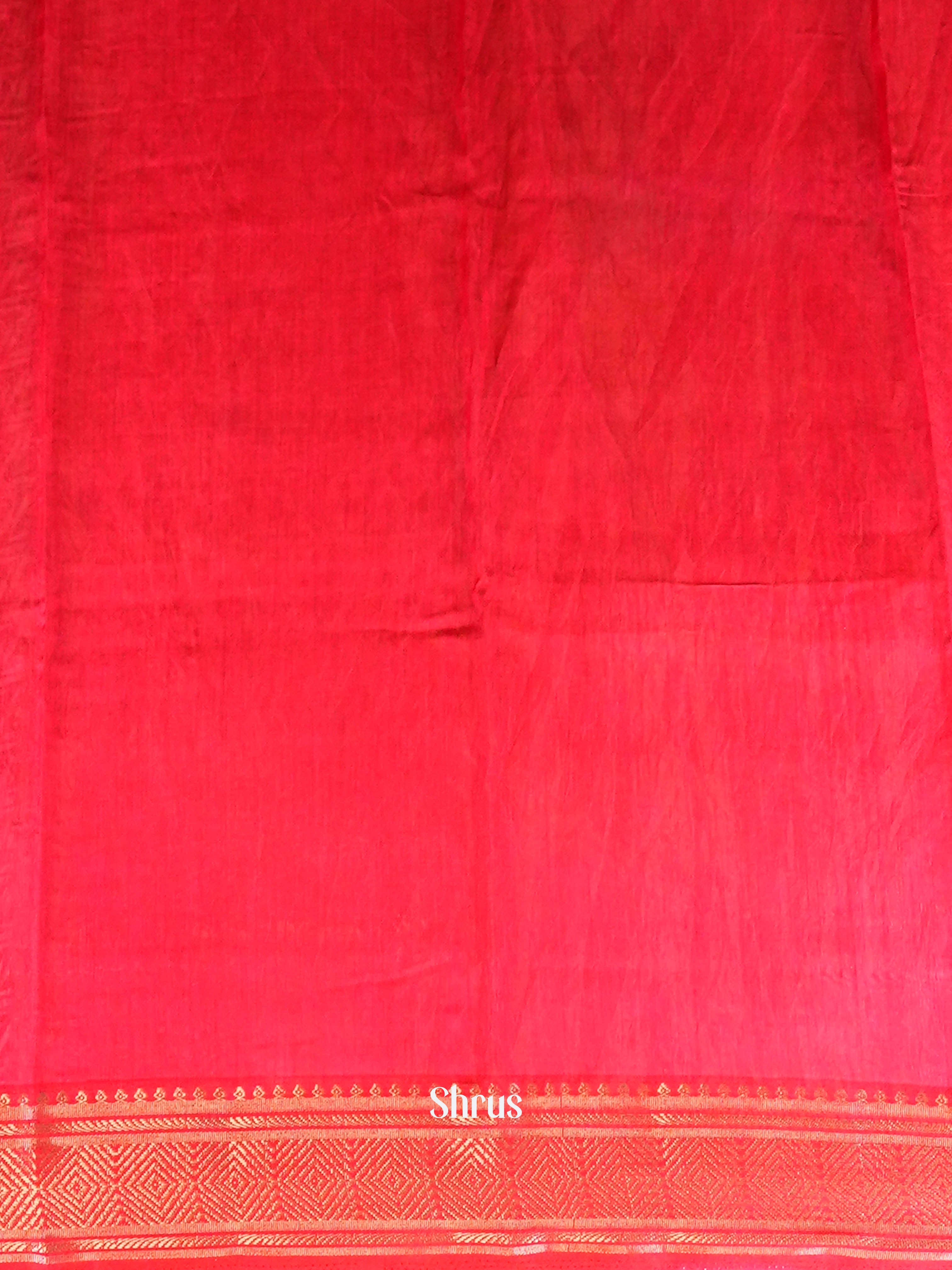 Black & Red  - Art Modal Saree