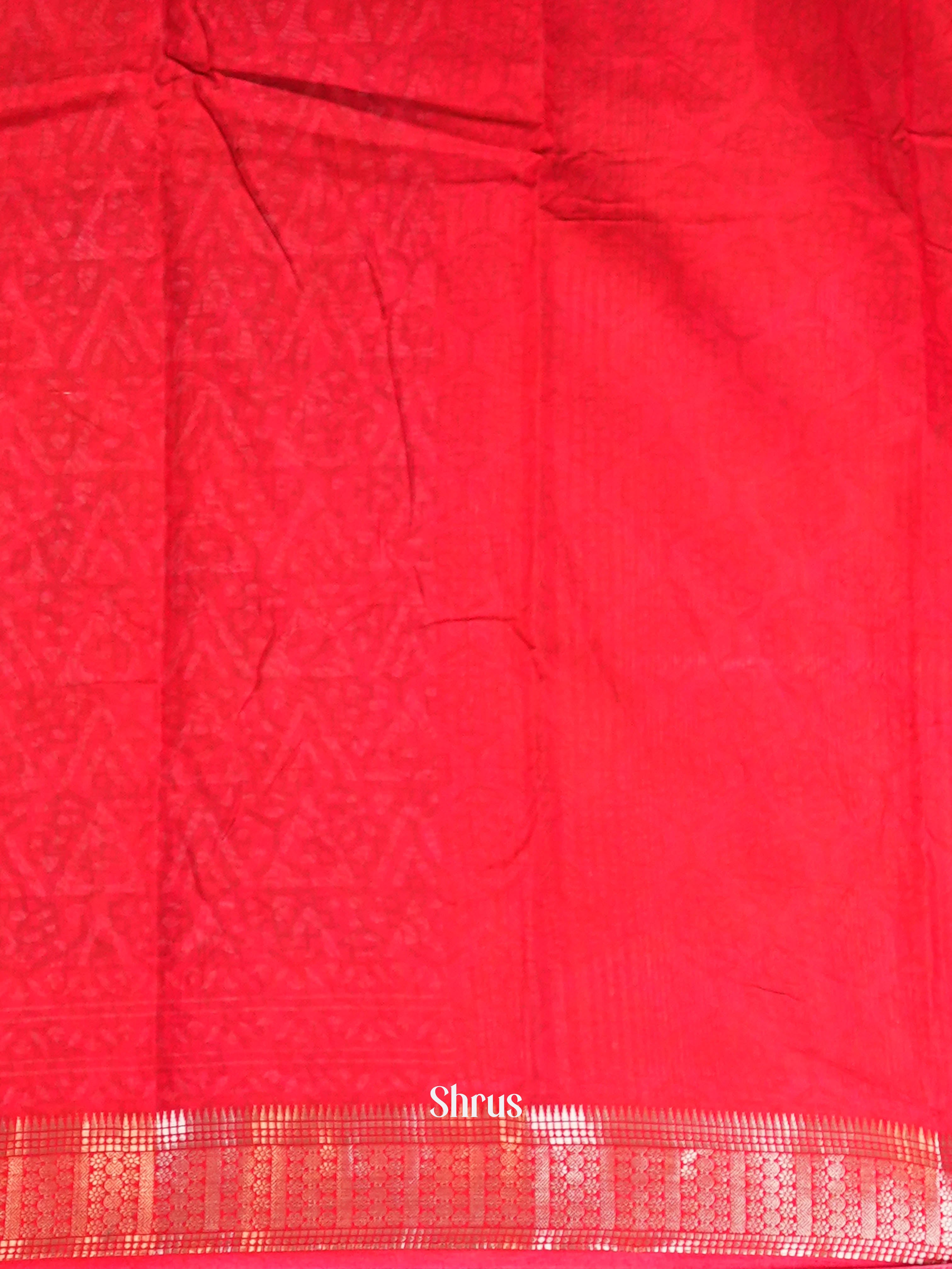 Black & Red  - Art Modal Saree