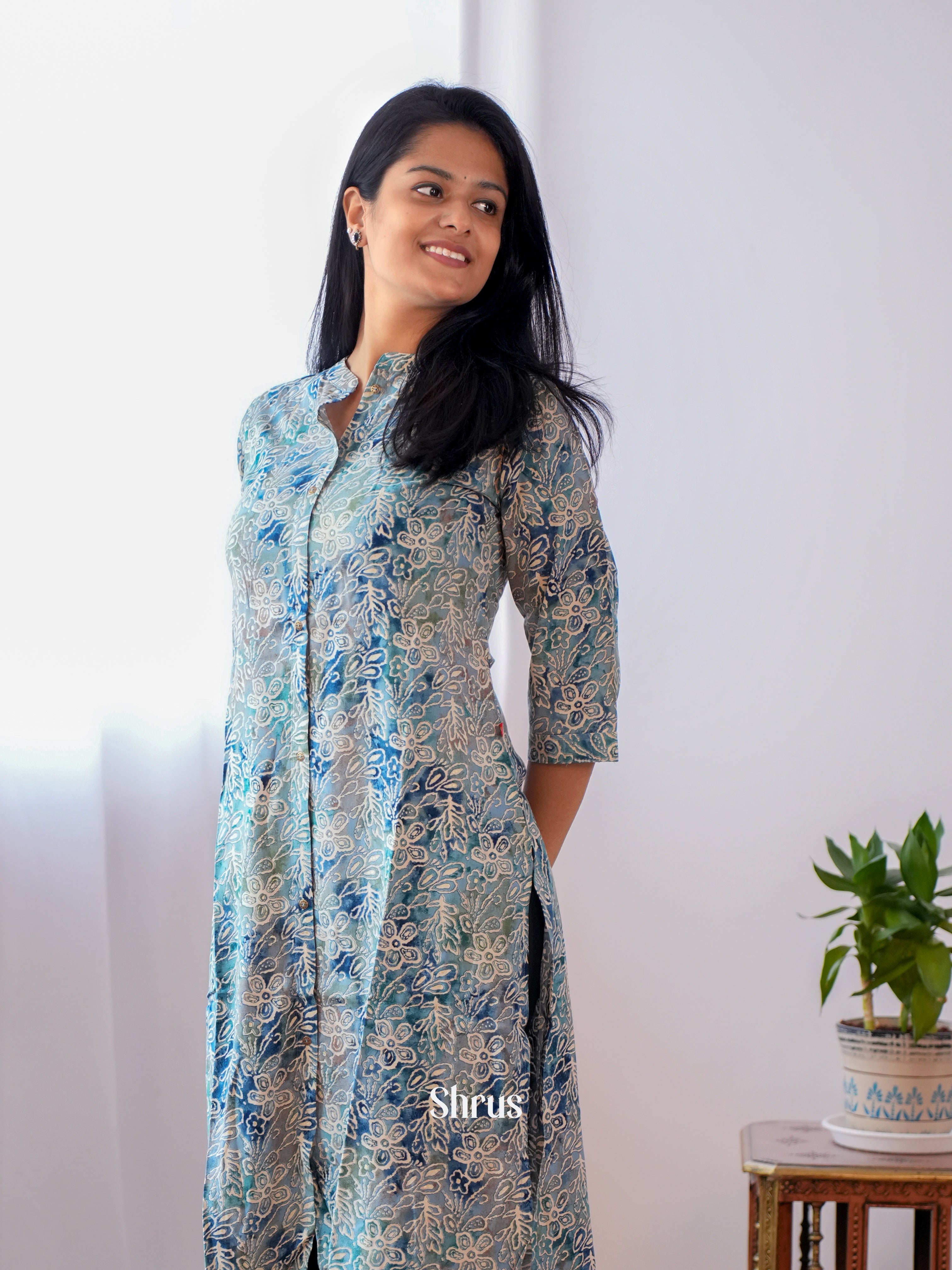 Blue- Readymade kurti