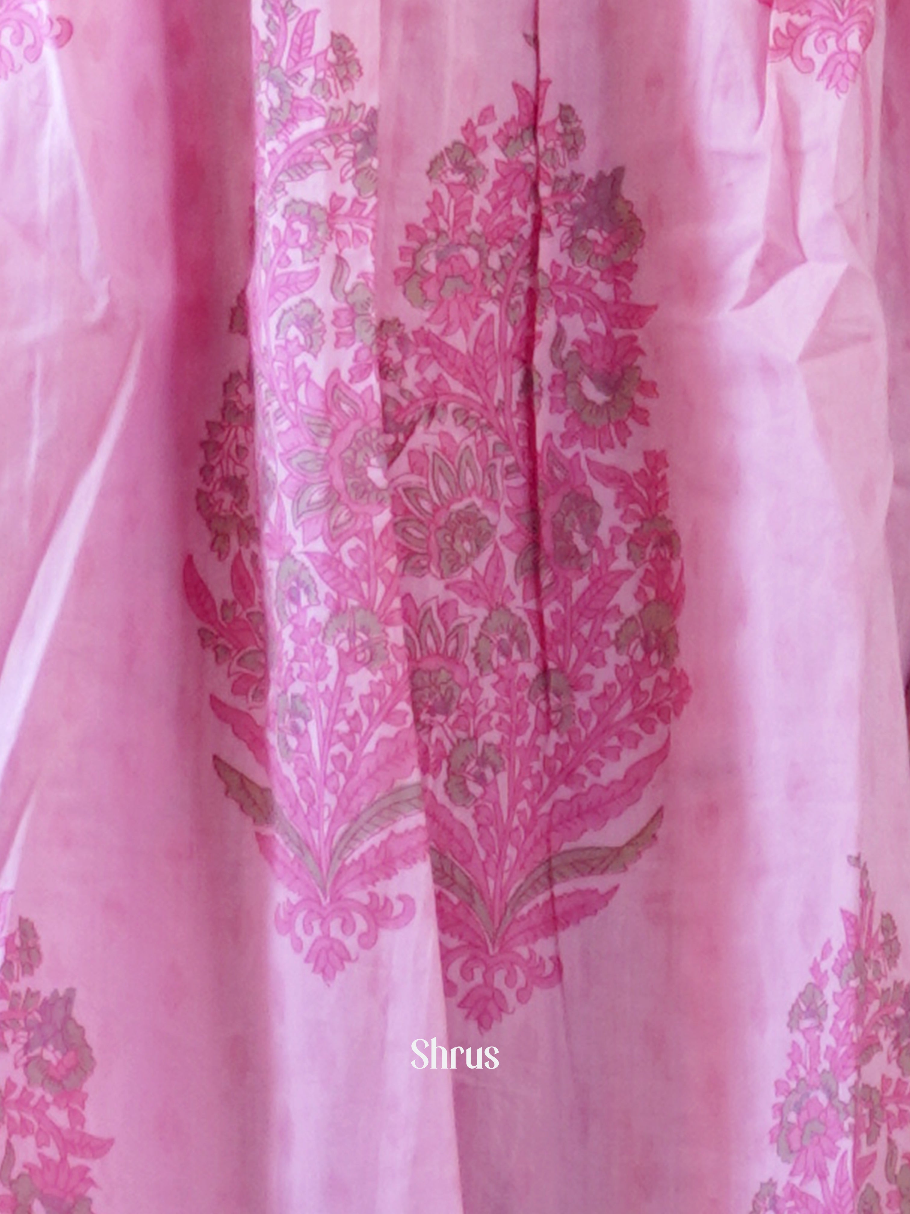 Pink - Cotton Printed 3pc Readymade Suits