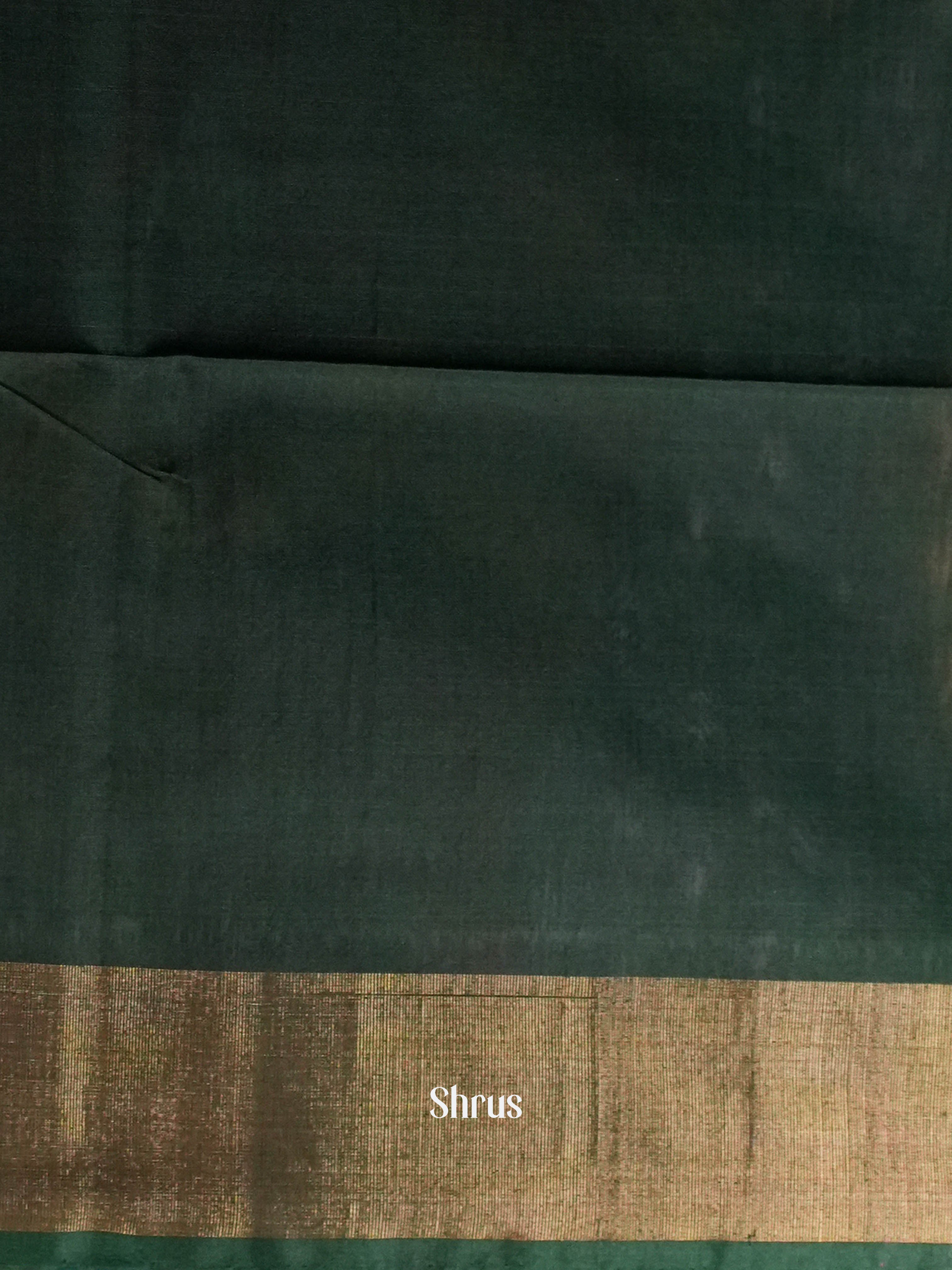 Whitw & Green  - Pochampally sico Saree