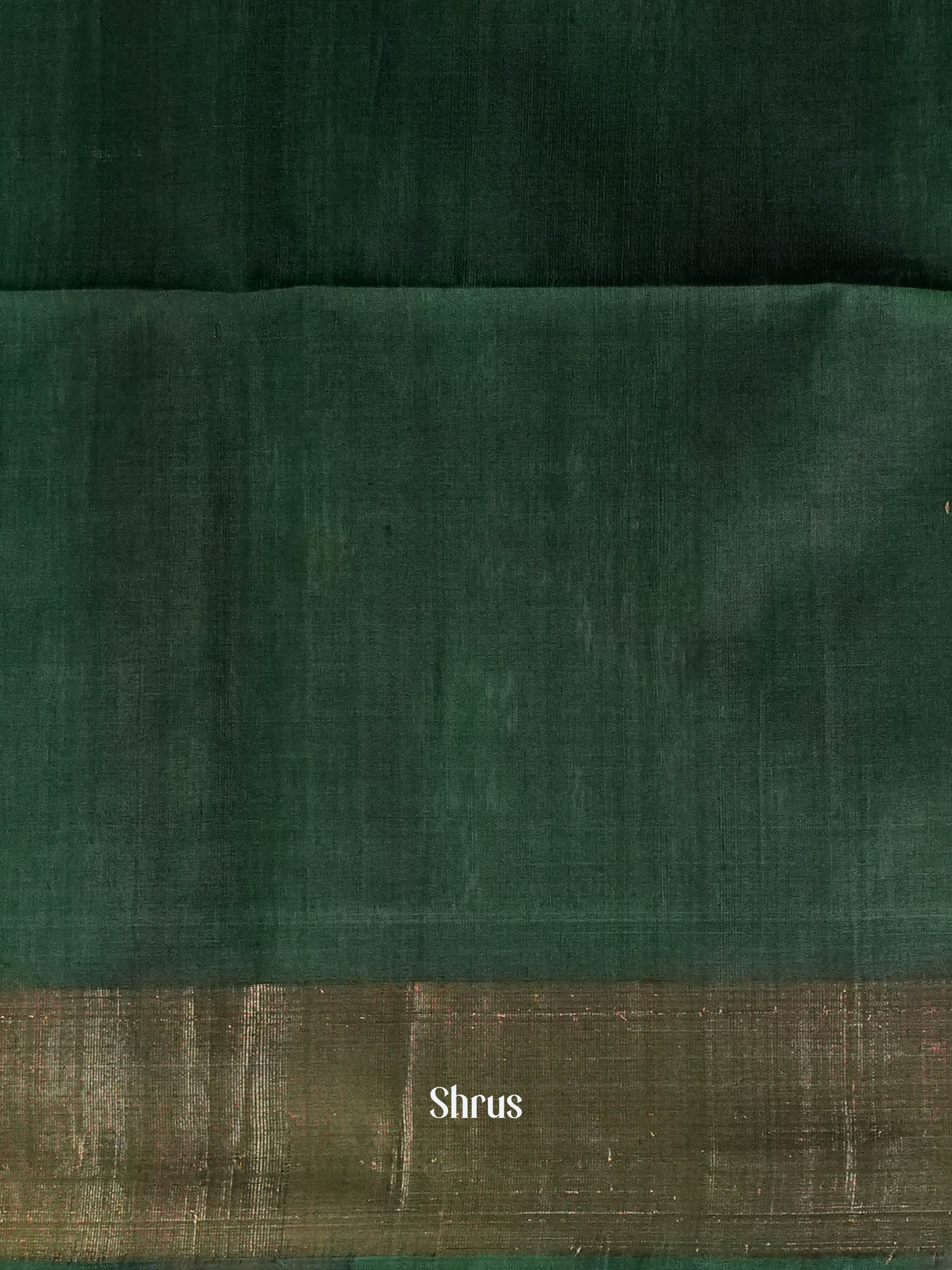 Maroon & Green - Pochampally sico Saree