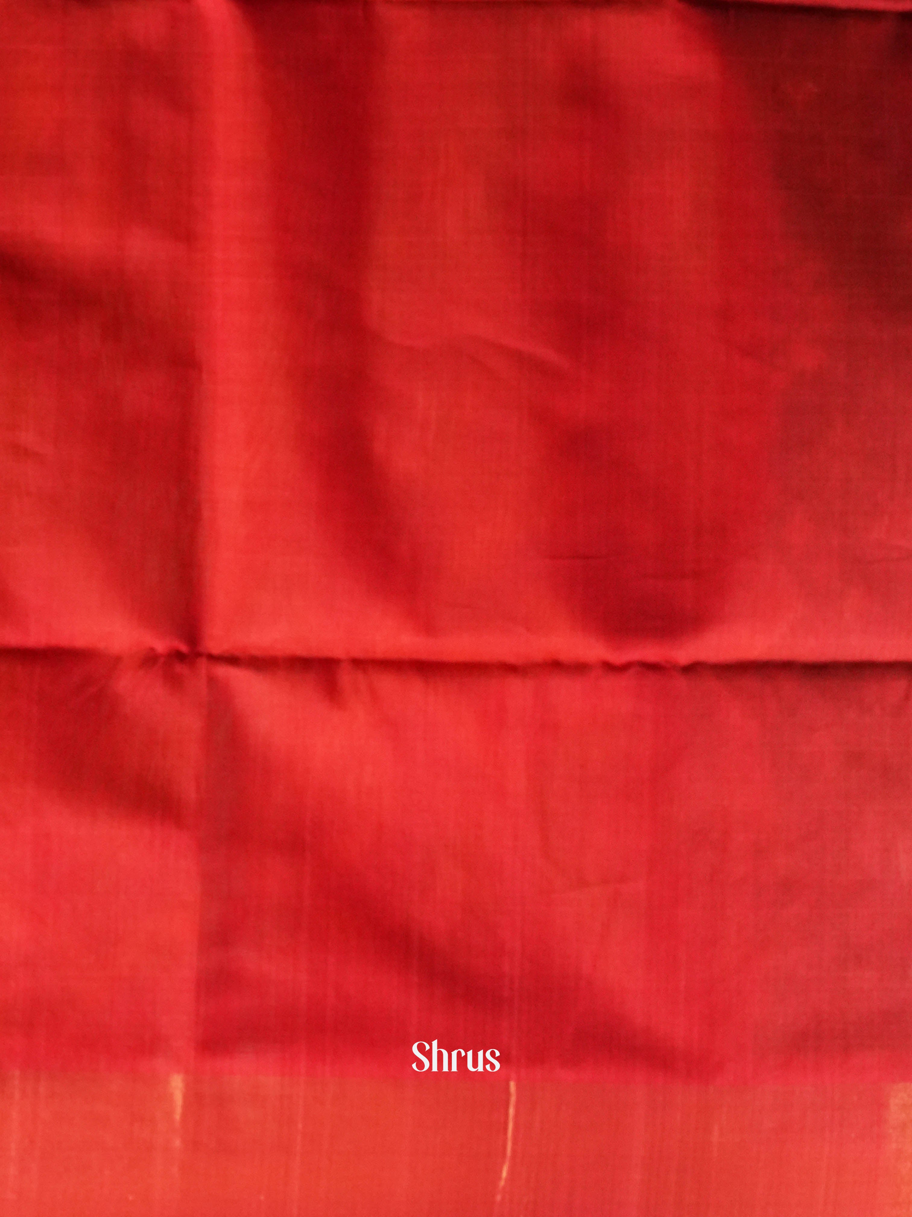 Dark Blue & Red  - Pochampally sico Saree