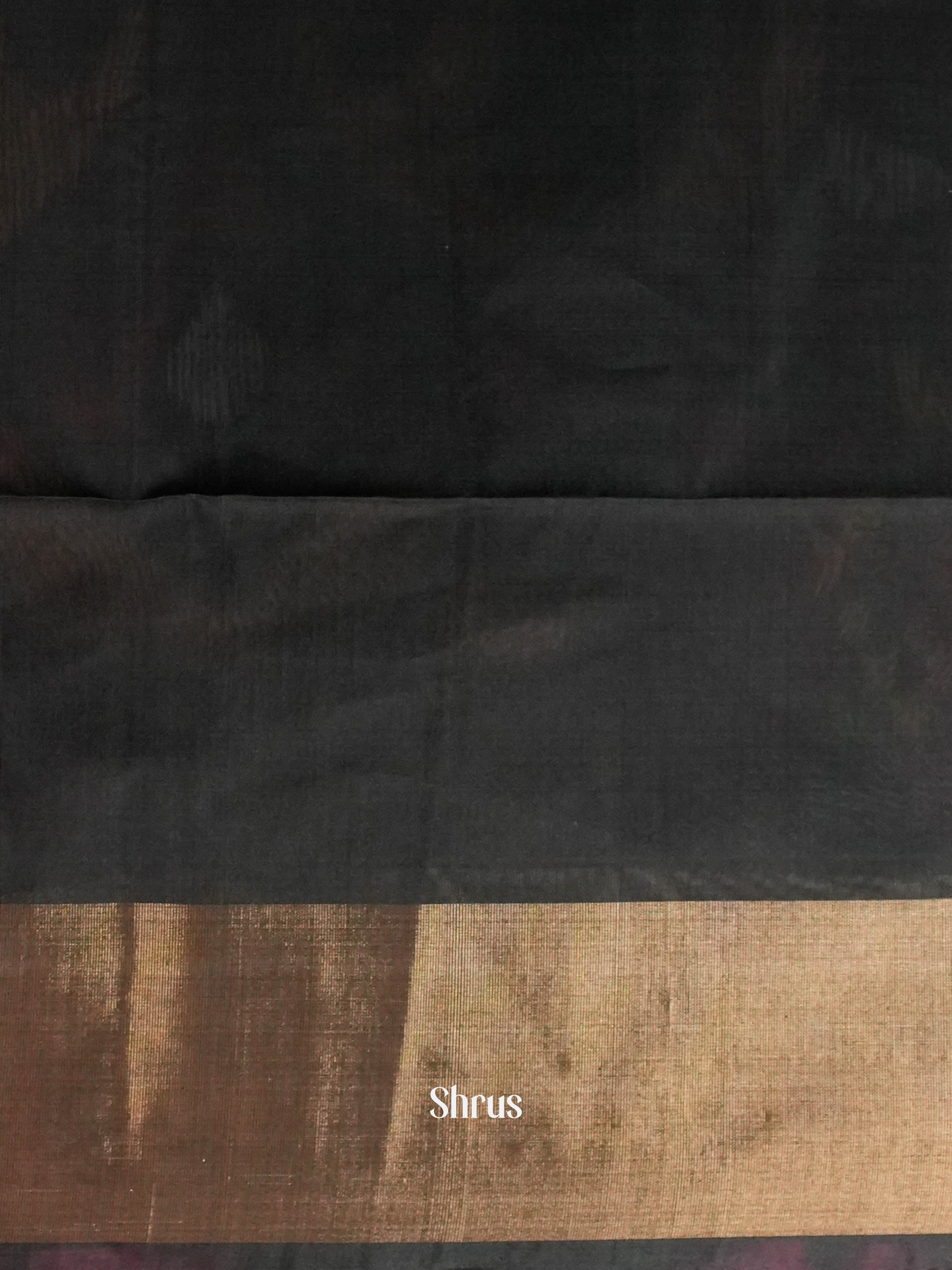 Pink & Black - Pochampally sico Saree