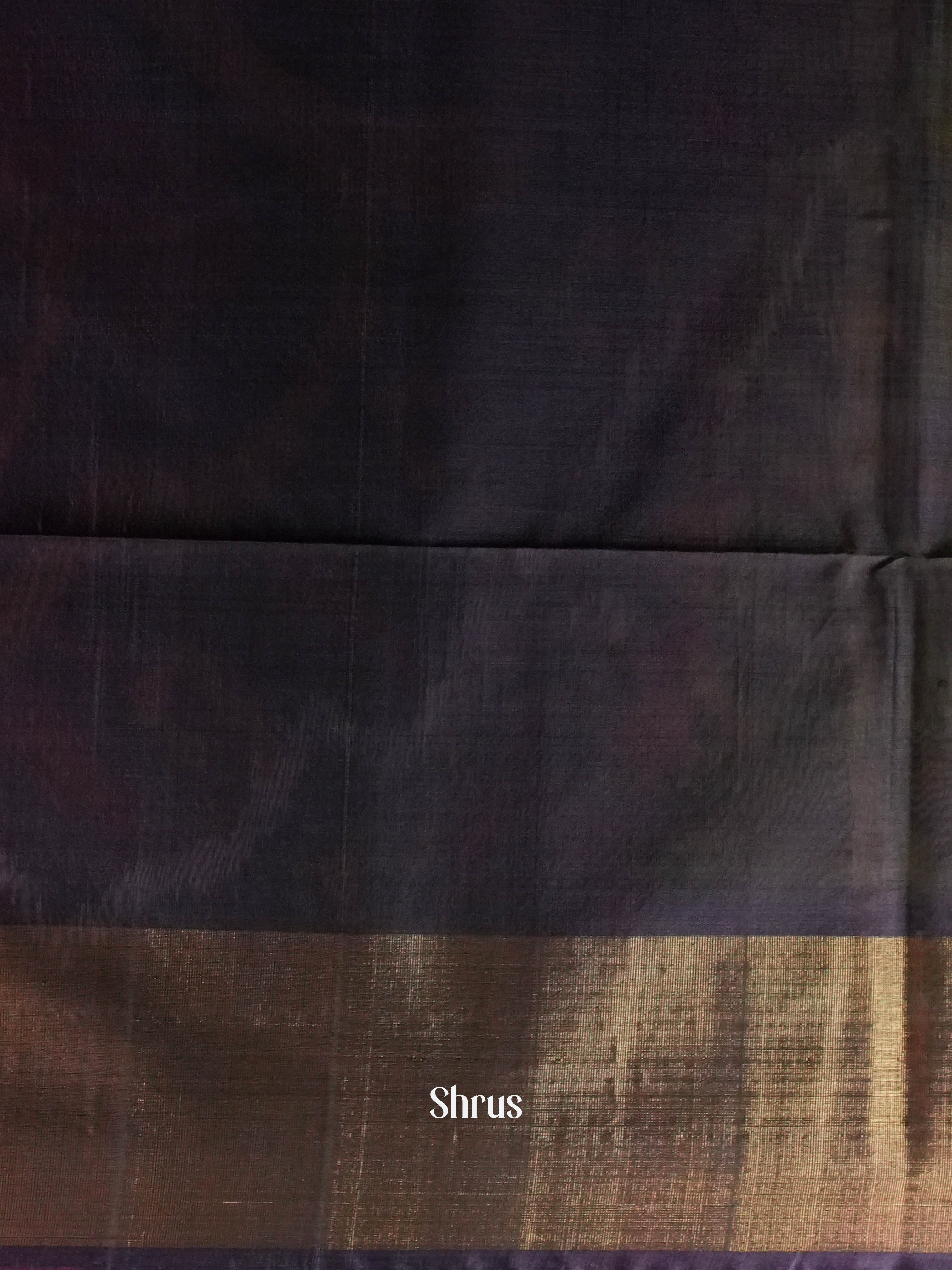 Green & Deep Violet  - Pochampally sico Saree