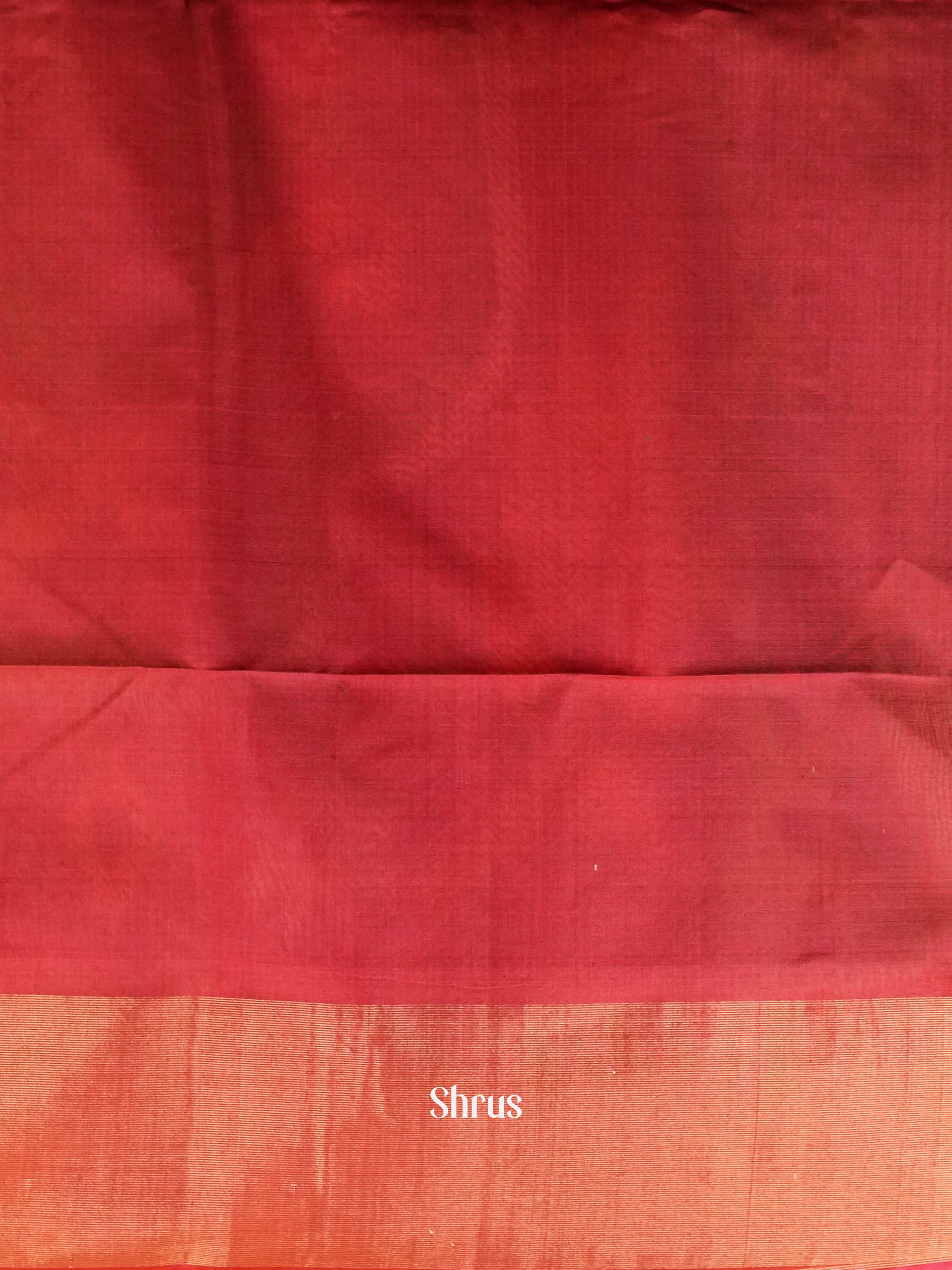 Green & Red   - Pochampally sico Saree