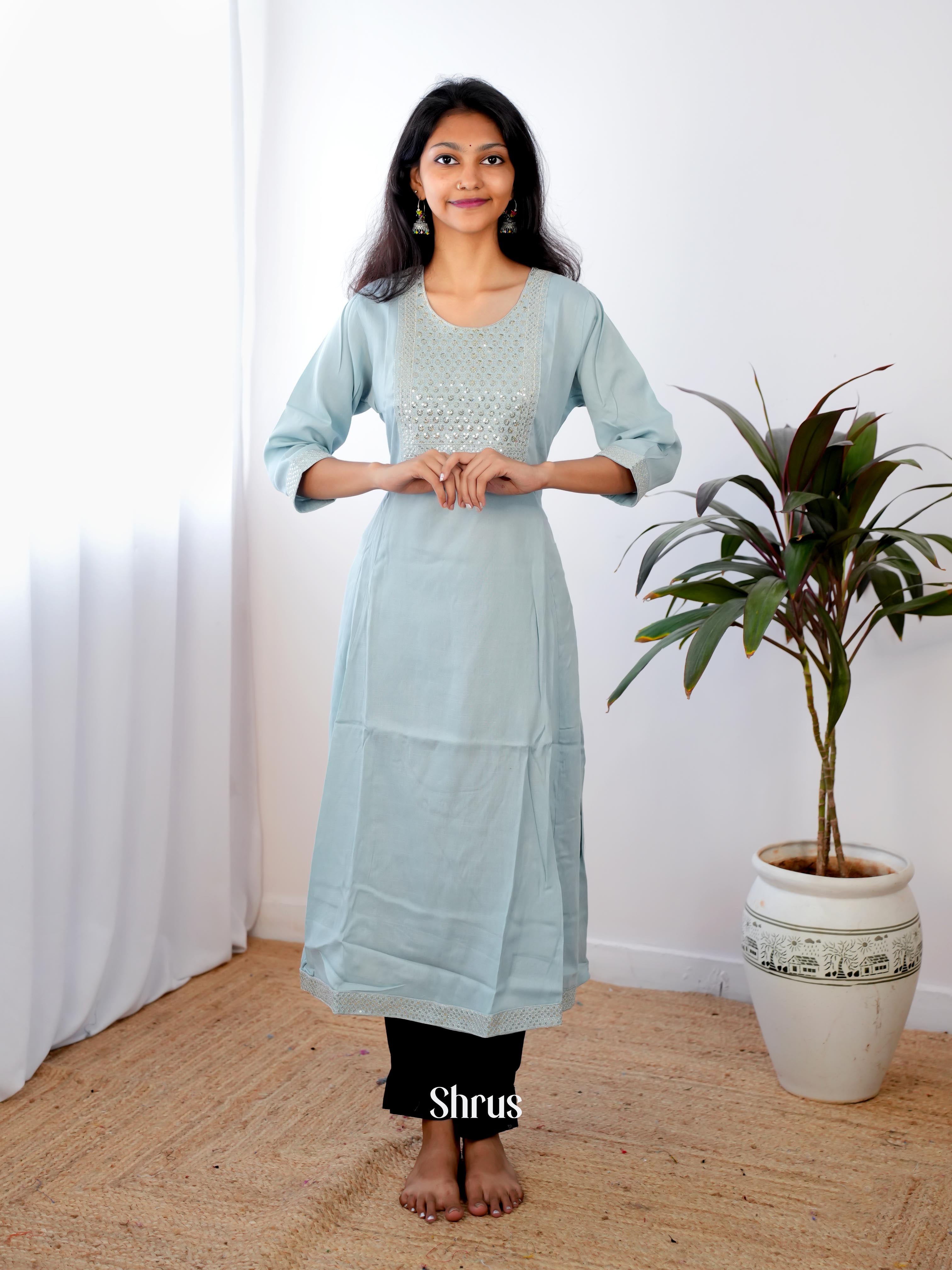 Lite Blue - Readymade kurti