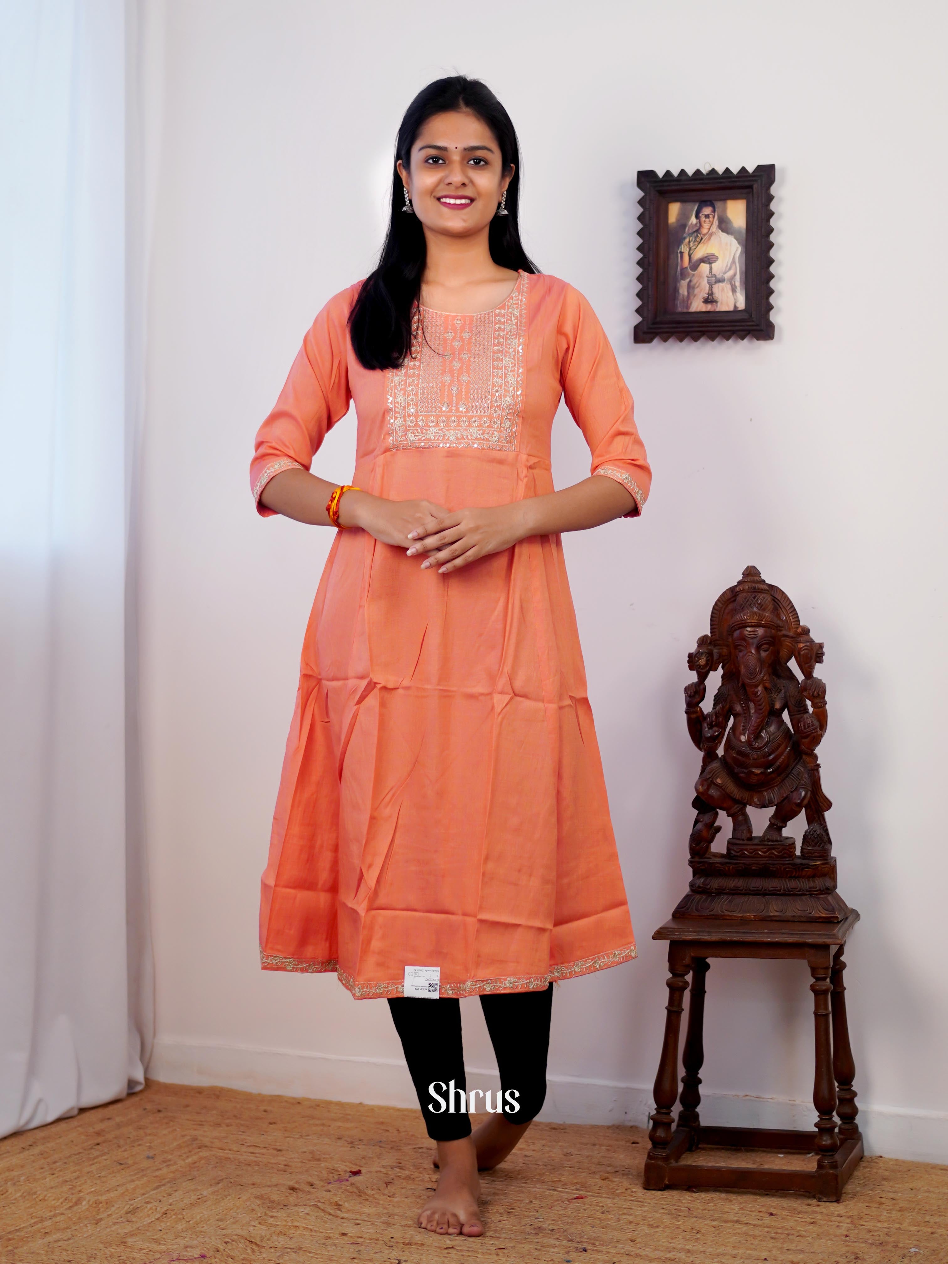 peach- Readymade Kurti