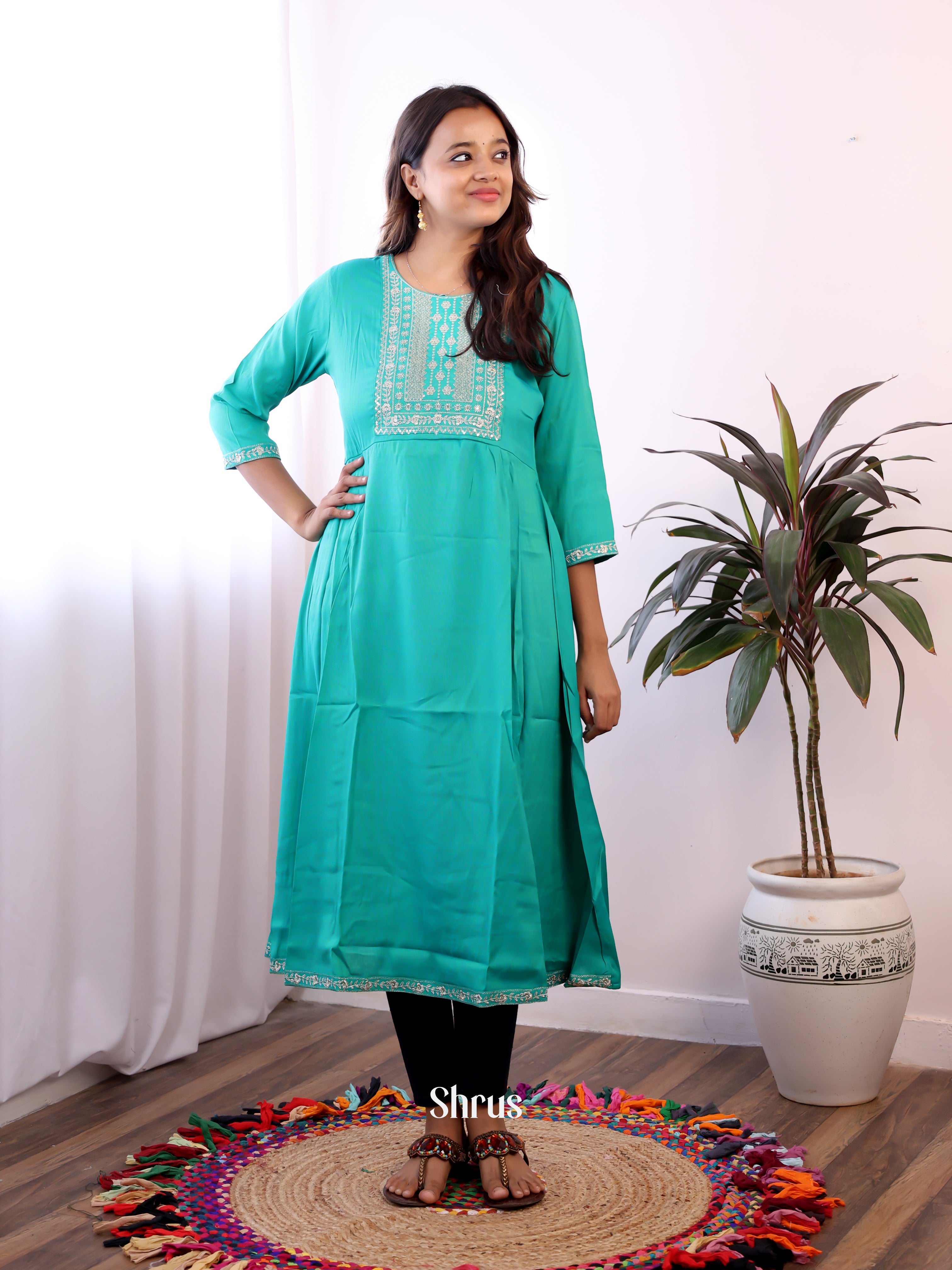 Teal  - Readymade kurti