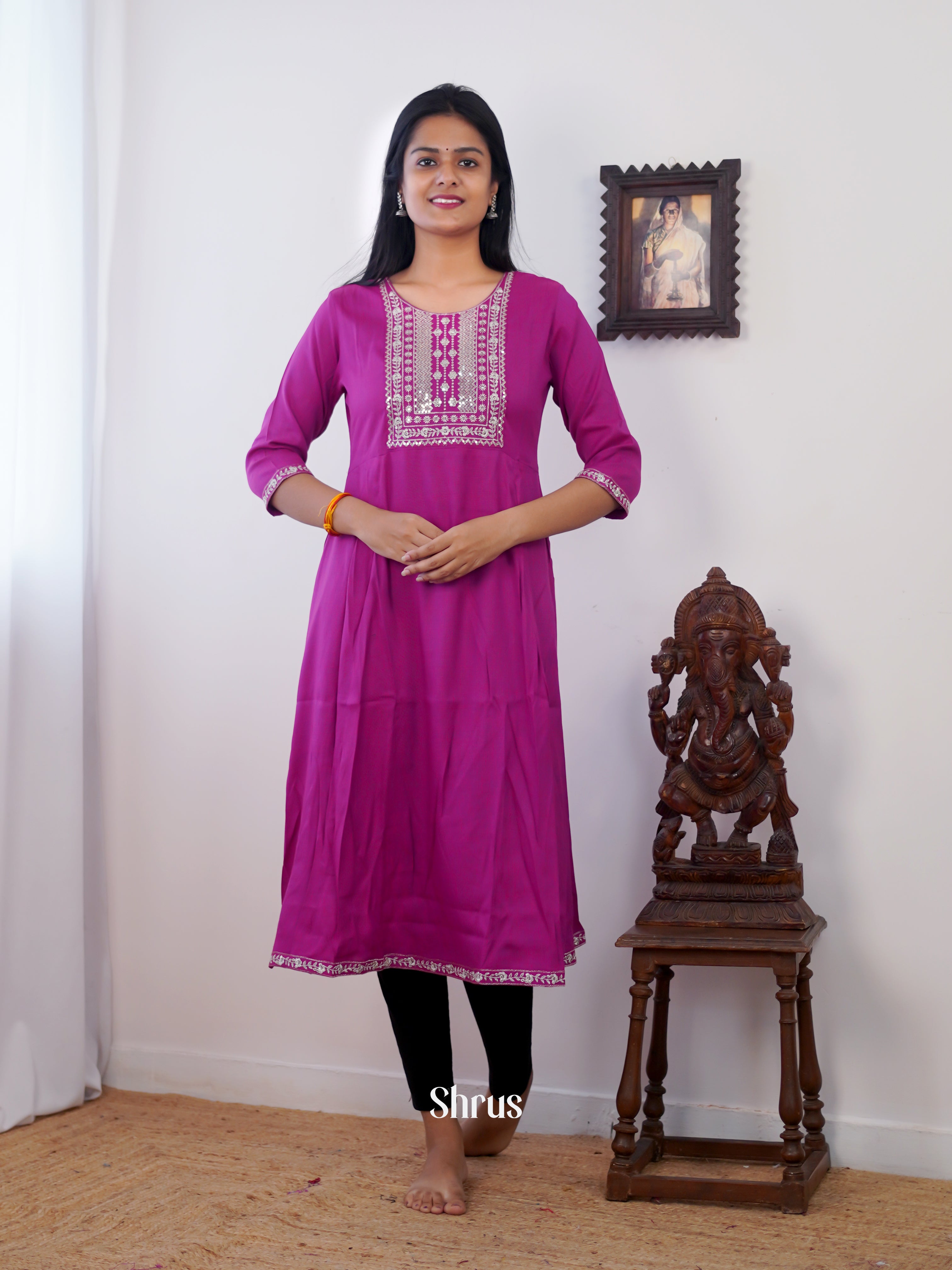 Purple - Readymade Kurti