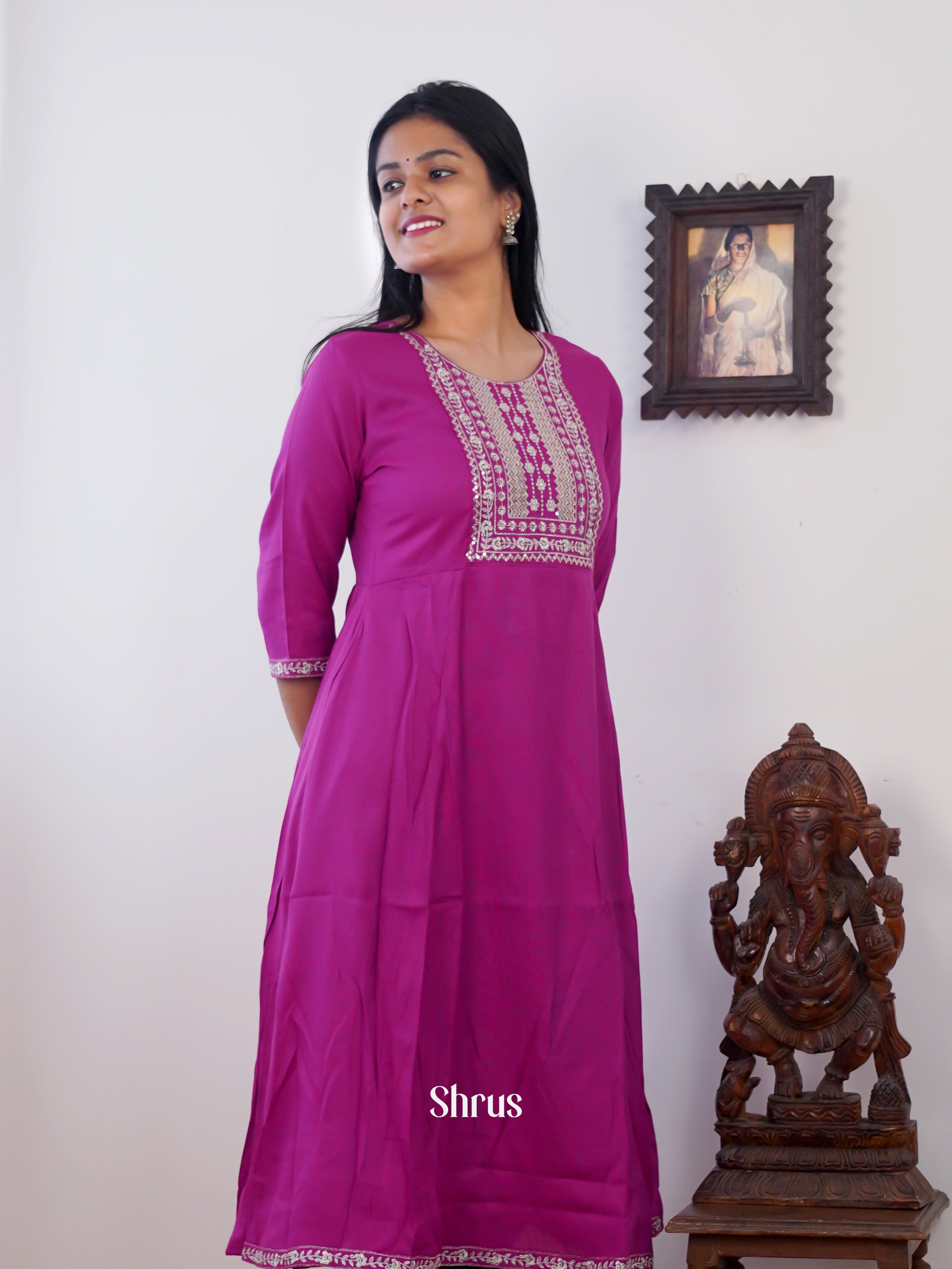 Purple - Readymade Kurti