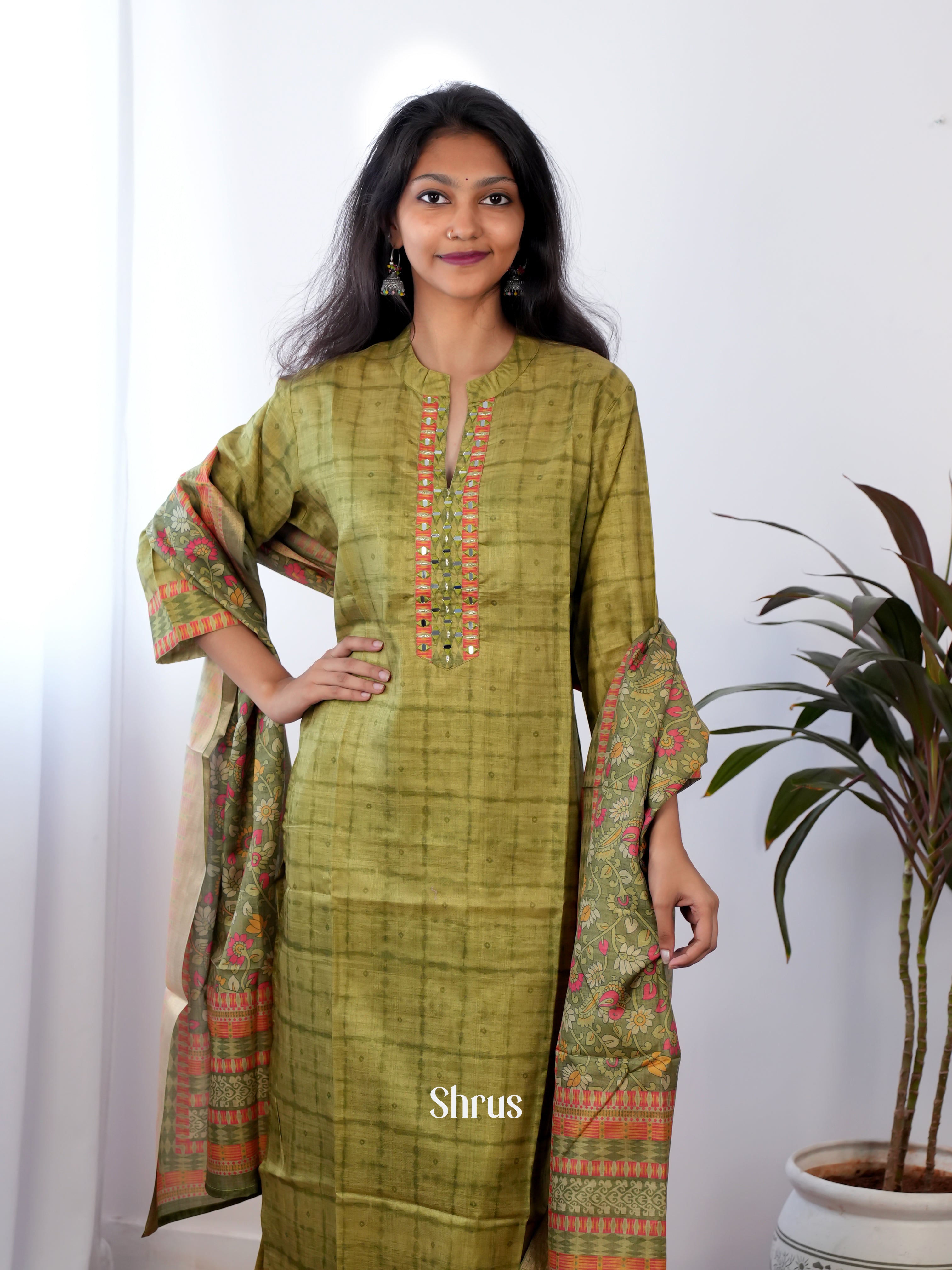 Green - 3pc Readymade Suits