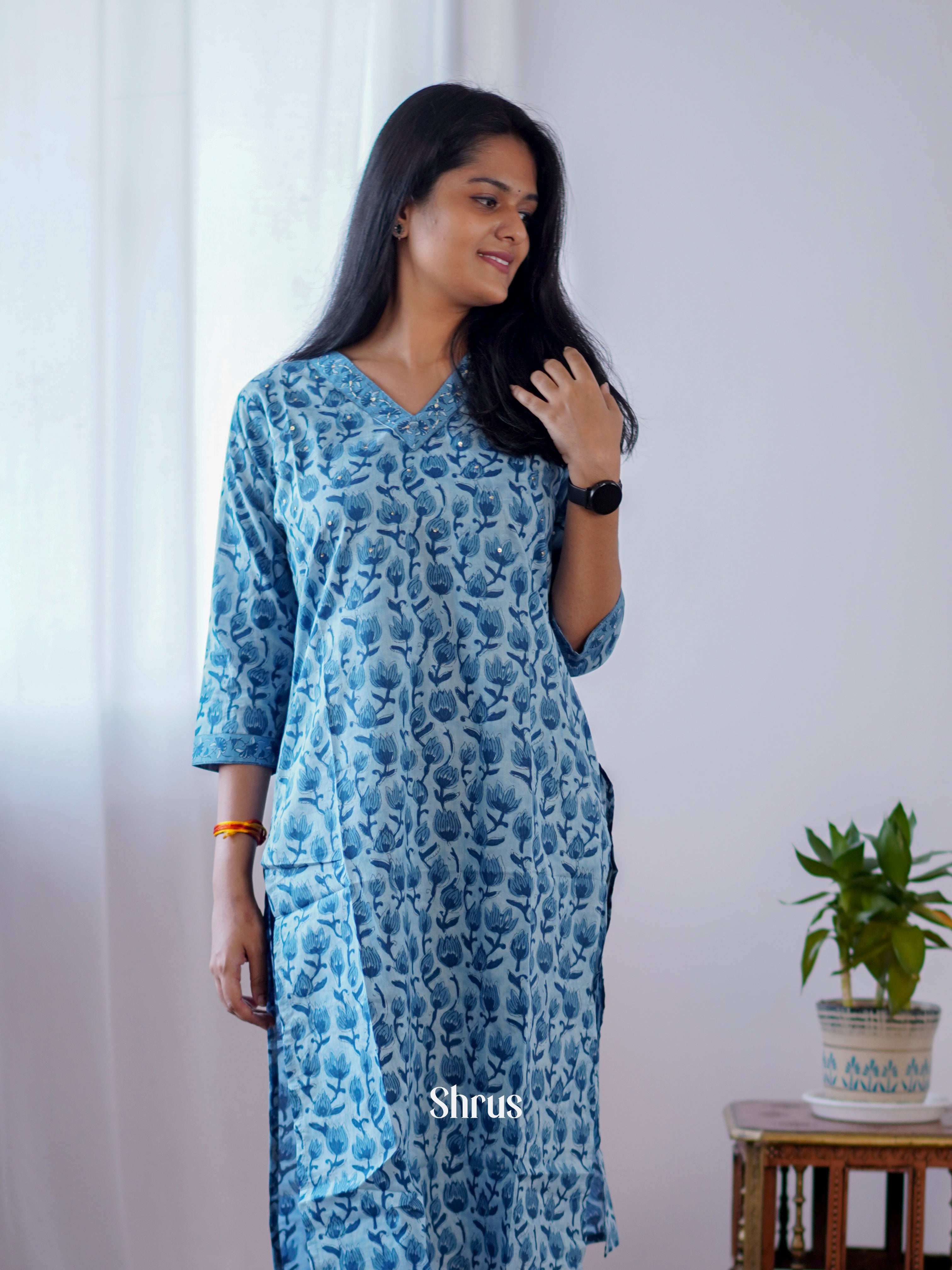 Blue - Readymade kurti