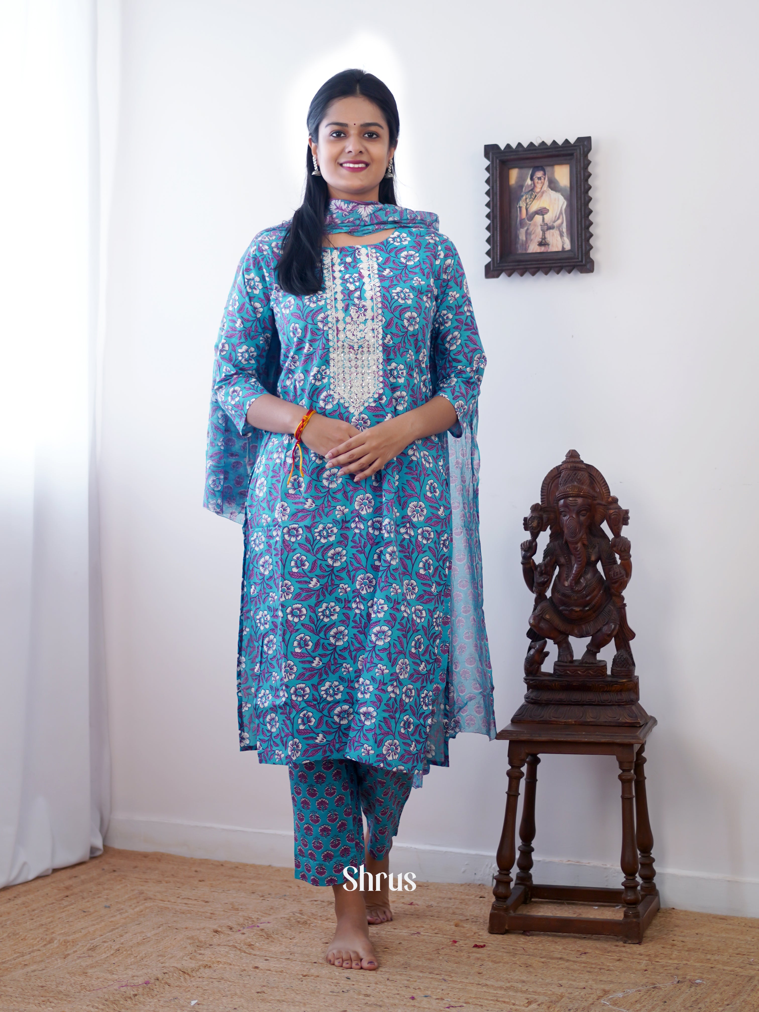 Blue - 3pc Casual Readymade Suits