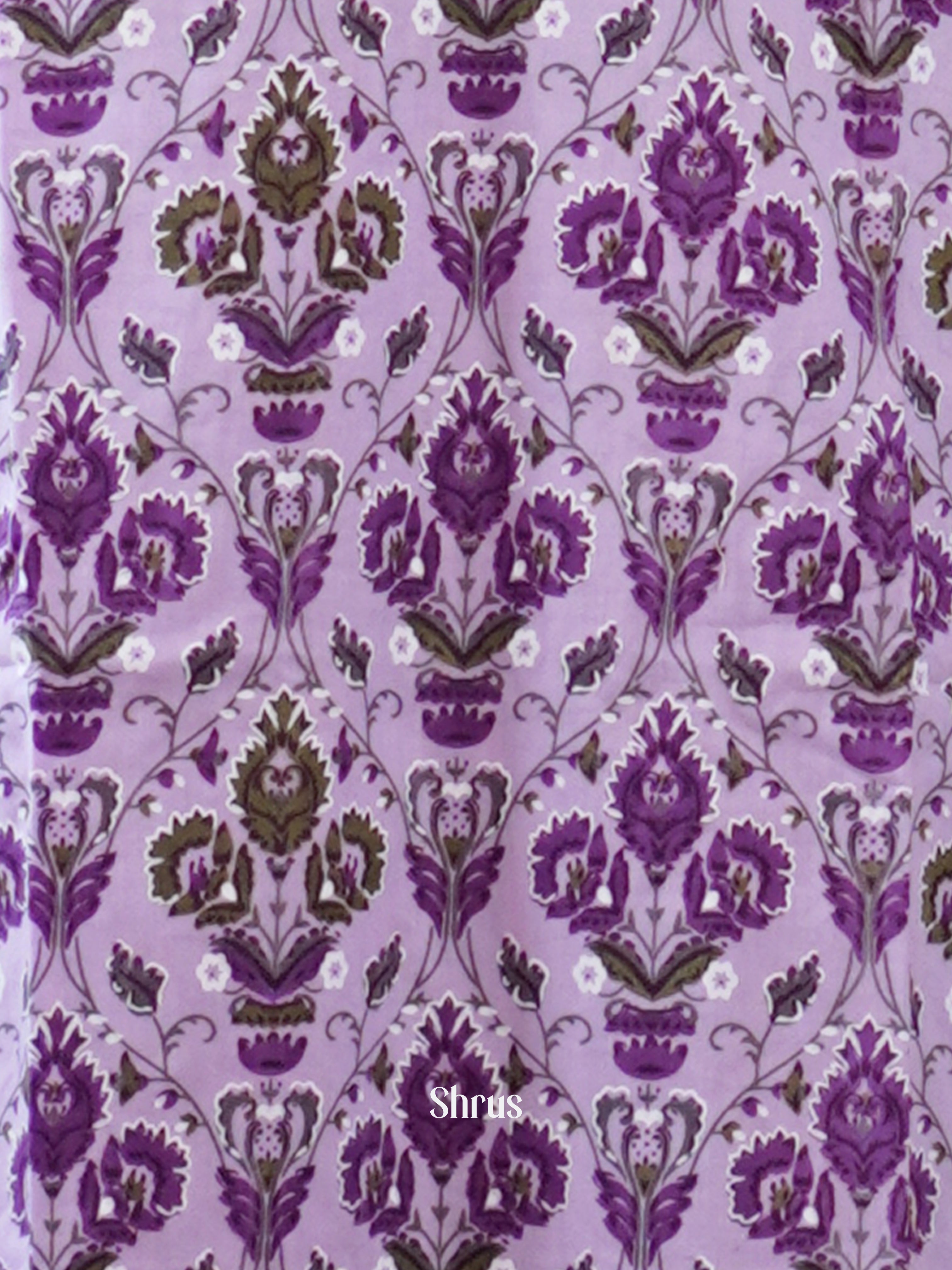 Purple - 3pc printed Readymade Suits