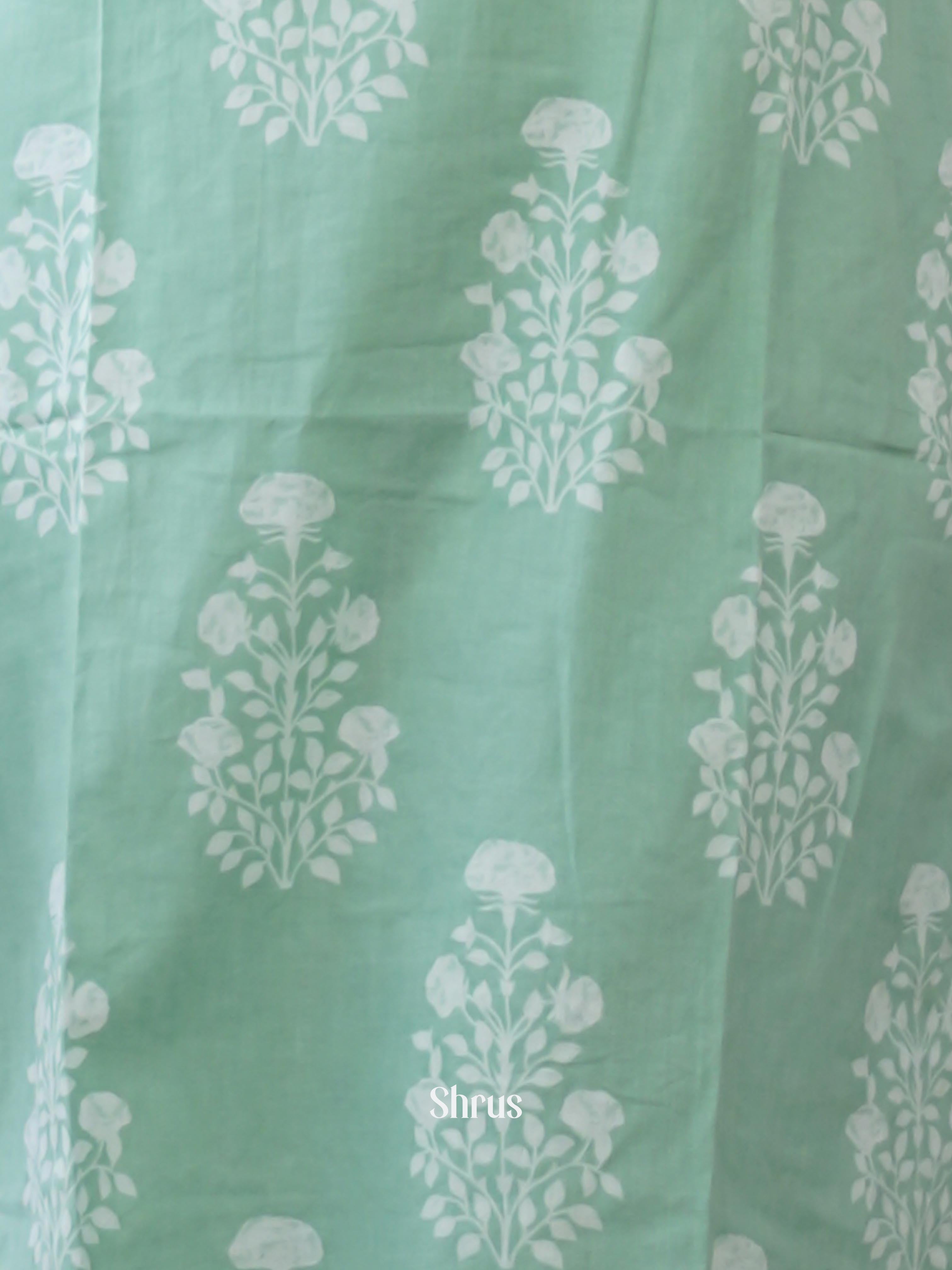 Green  -3pc printed  Readymade Suits