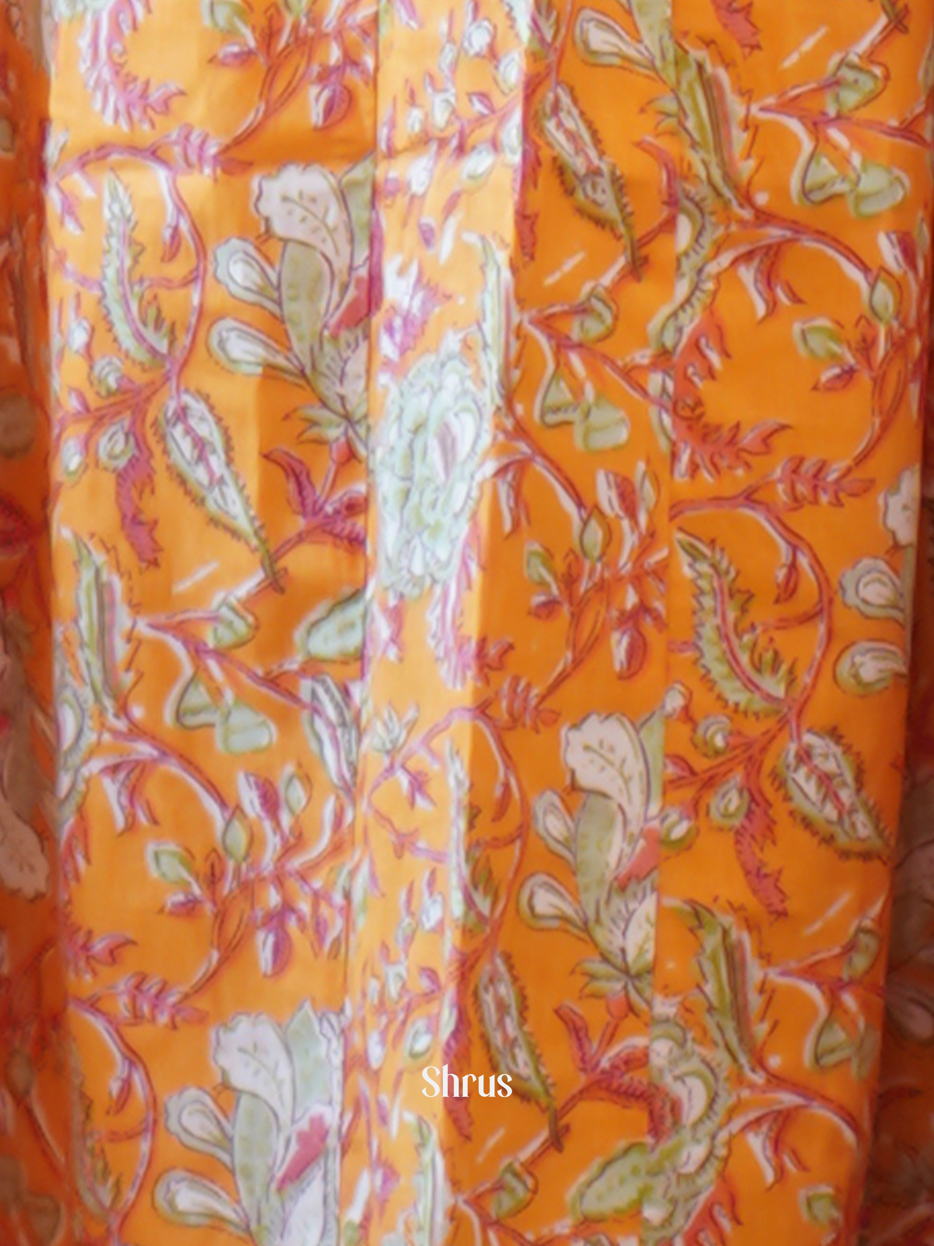 Orange -3pc  Readymade Suits