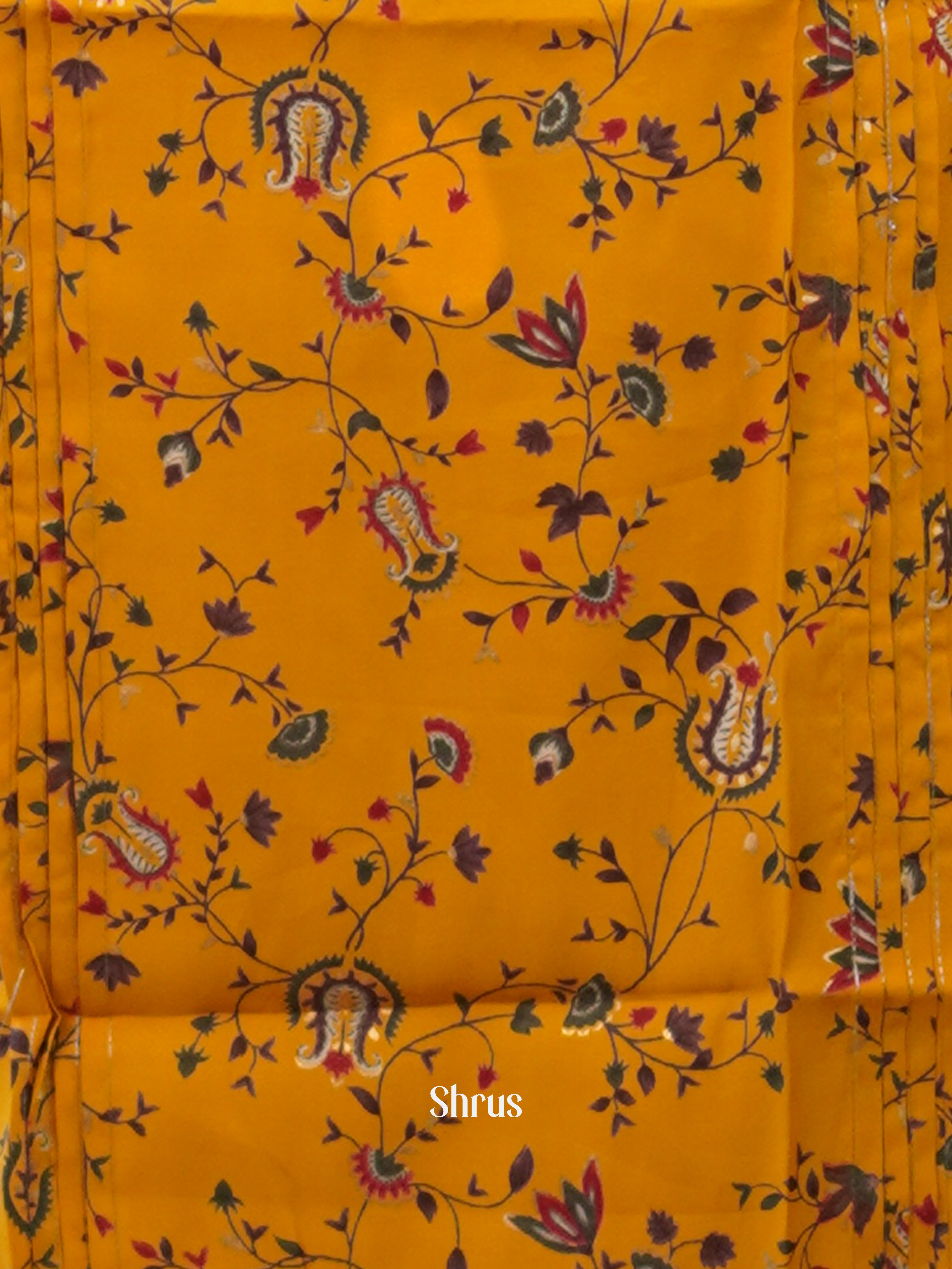 Mustard  - 3pc printed  Readymade Suits