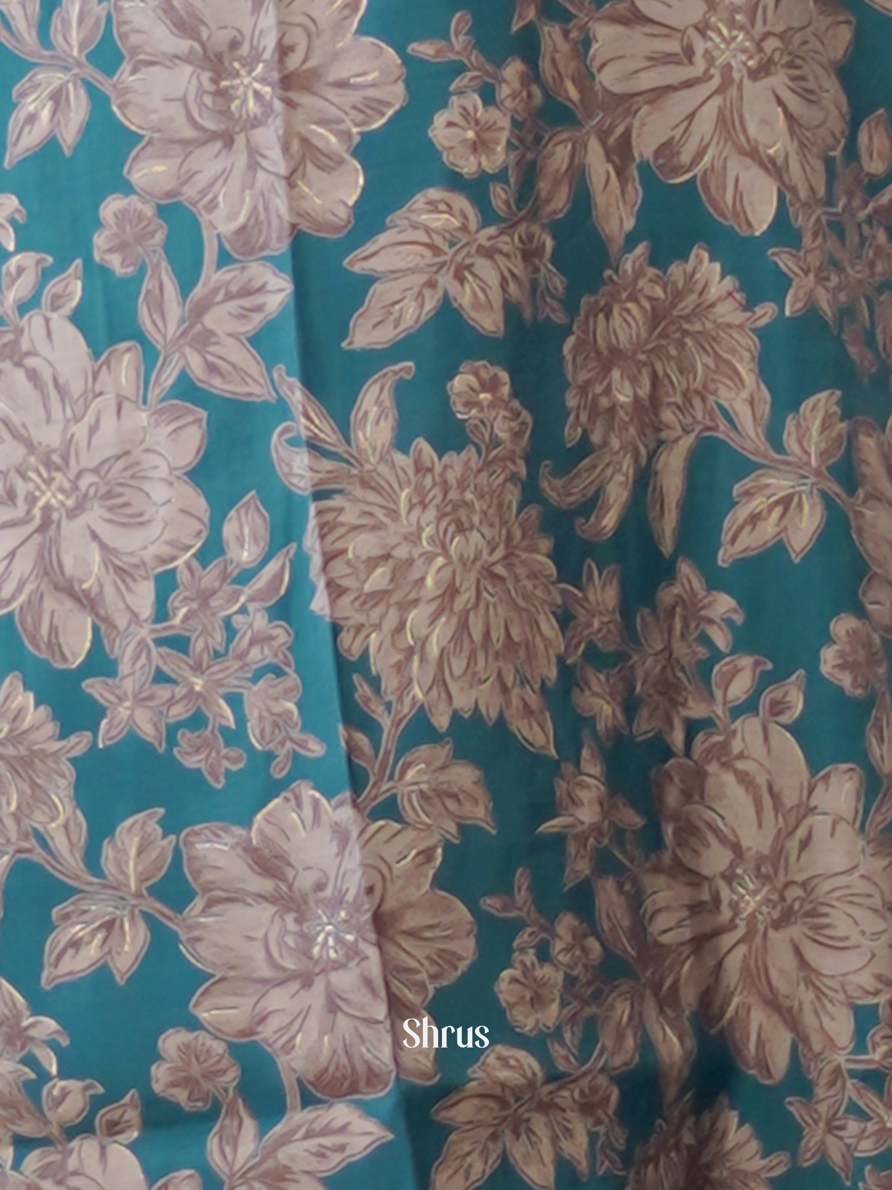 Blue -3pc Printed  Readymade Suits