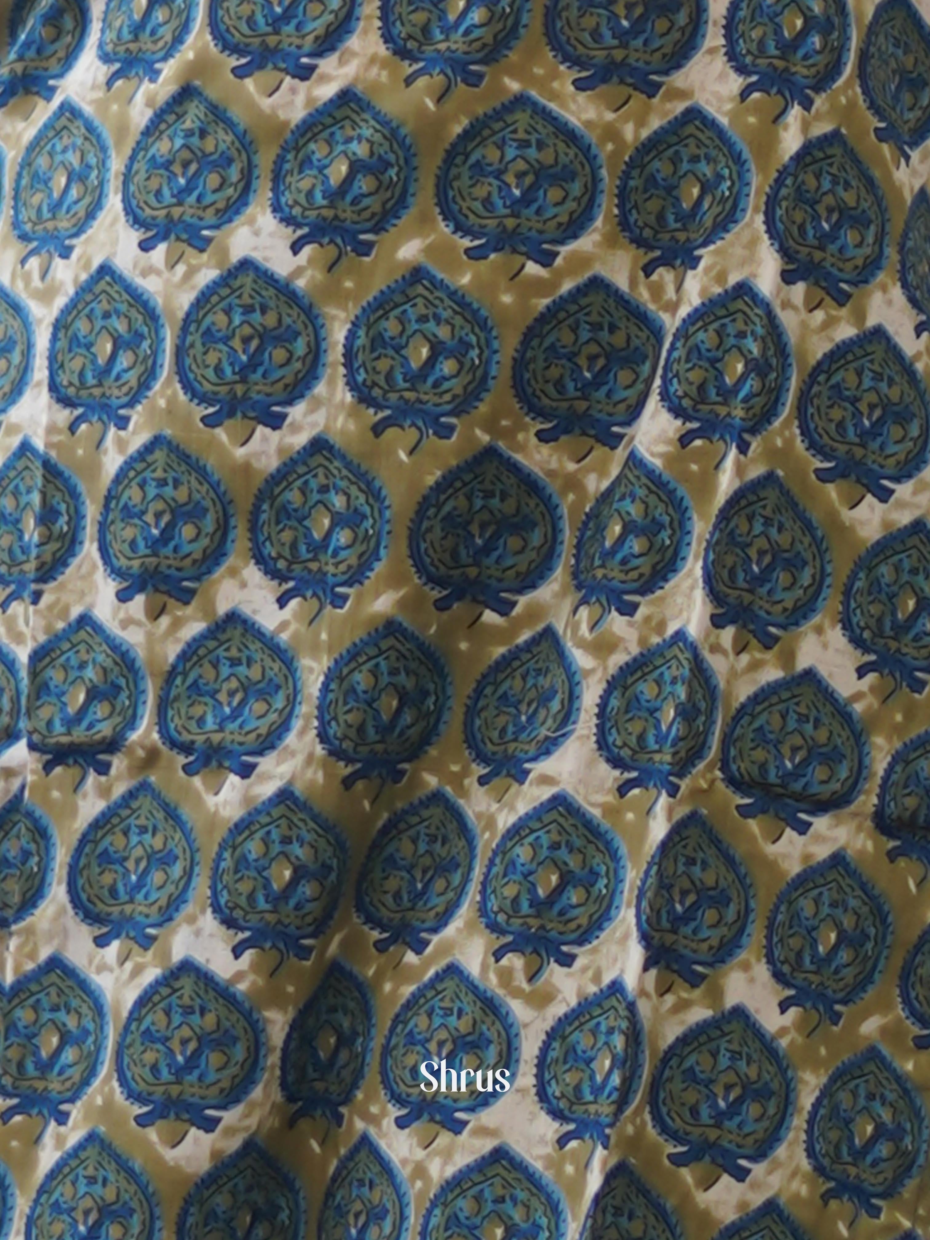 Blue & Green  -3pc printed  Readymade Suits