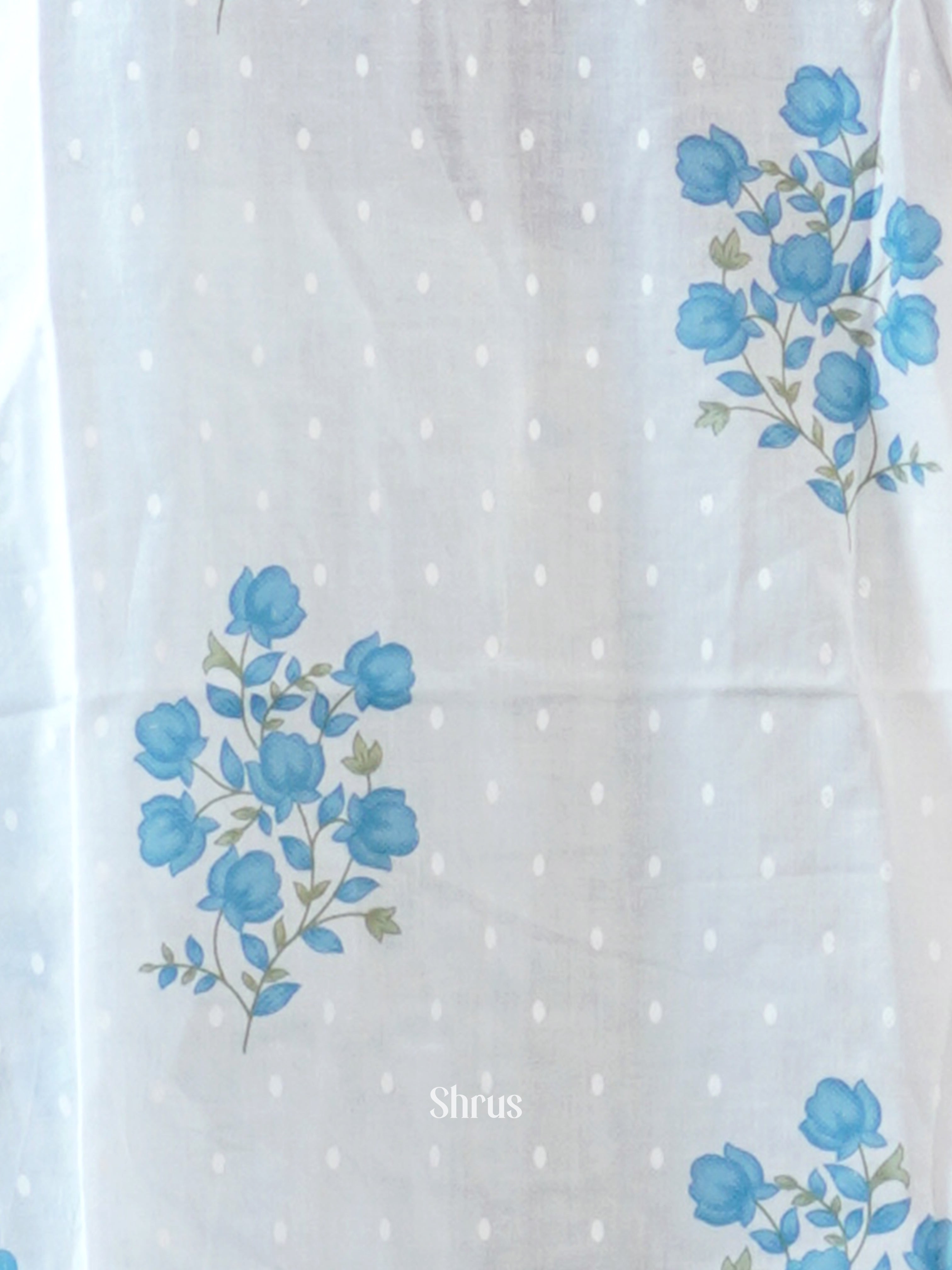 White & Blue - 3pc Readymade Suits