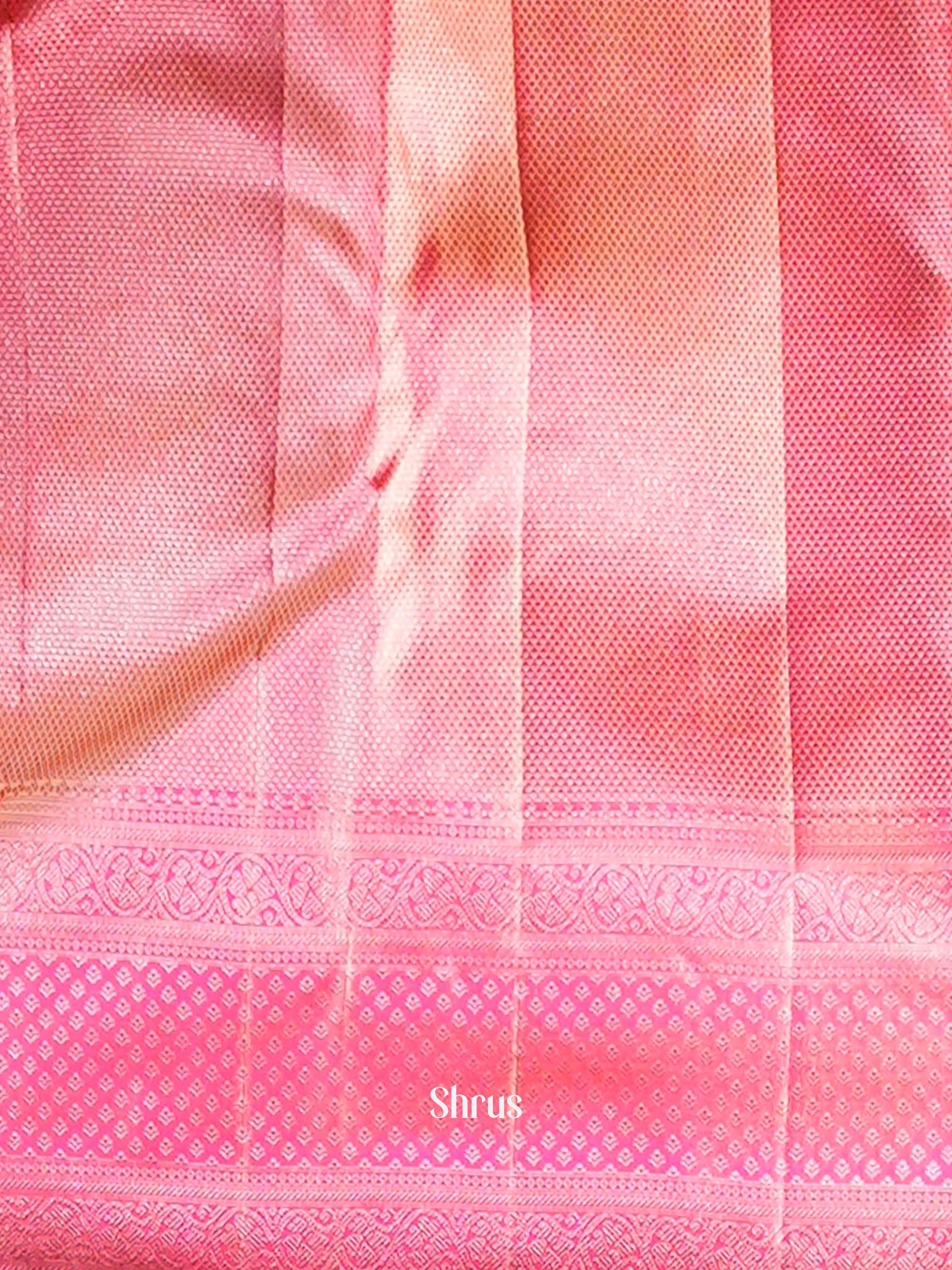 Pink - Kanchipuram silk Saree