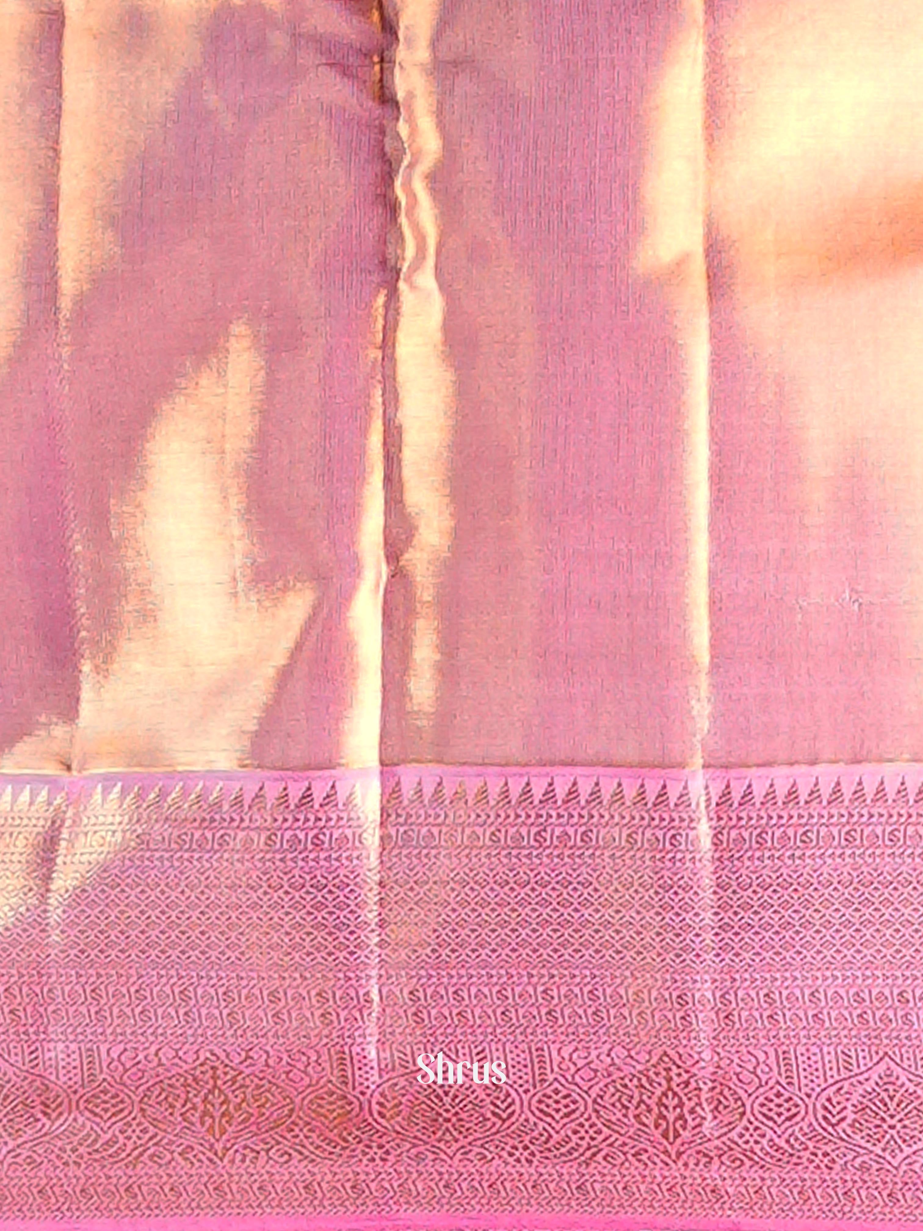 Pink - Kanchipuram silk Saree