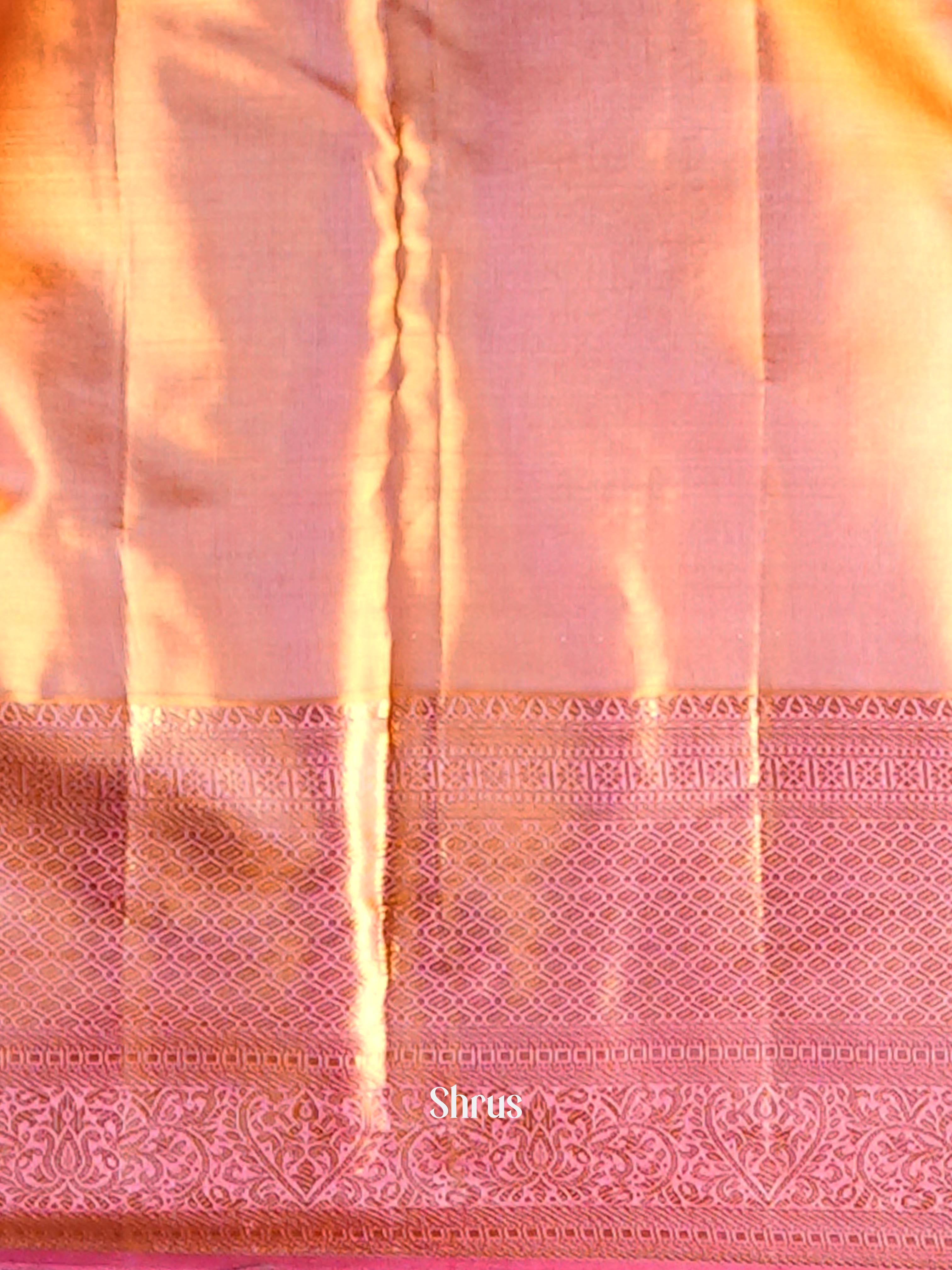 Pink - Kanchipuram silk Saree