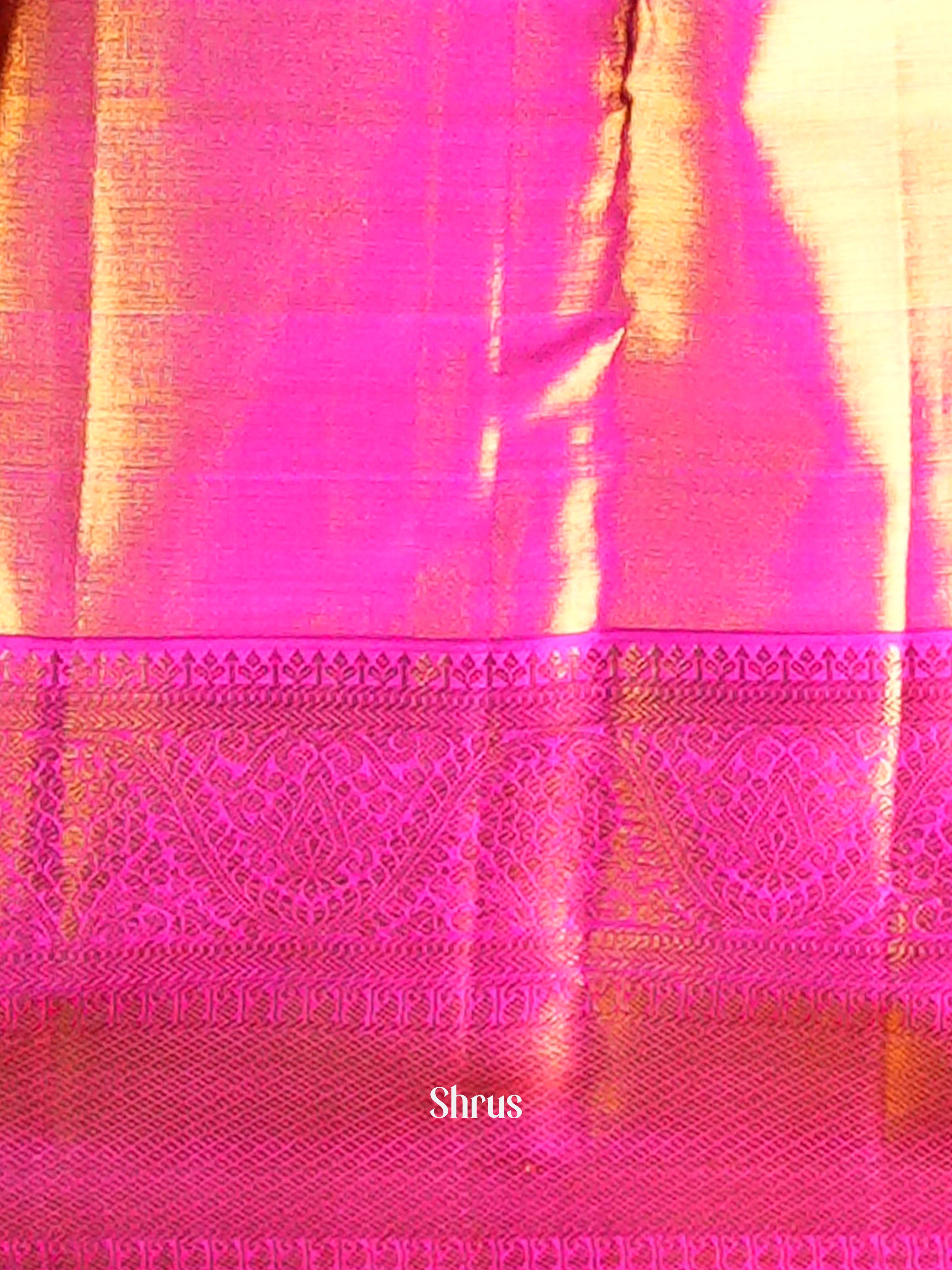 Honey & Pink - Kanchipuram silk Saree