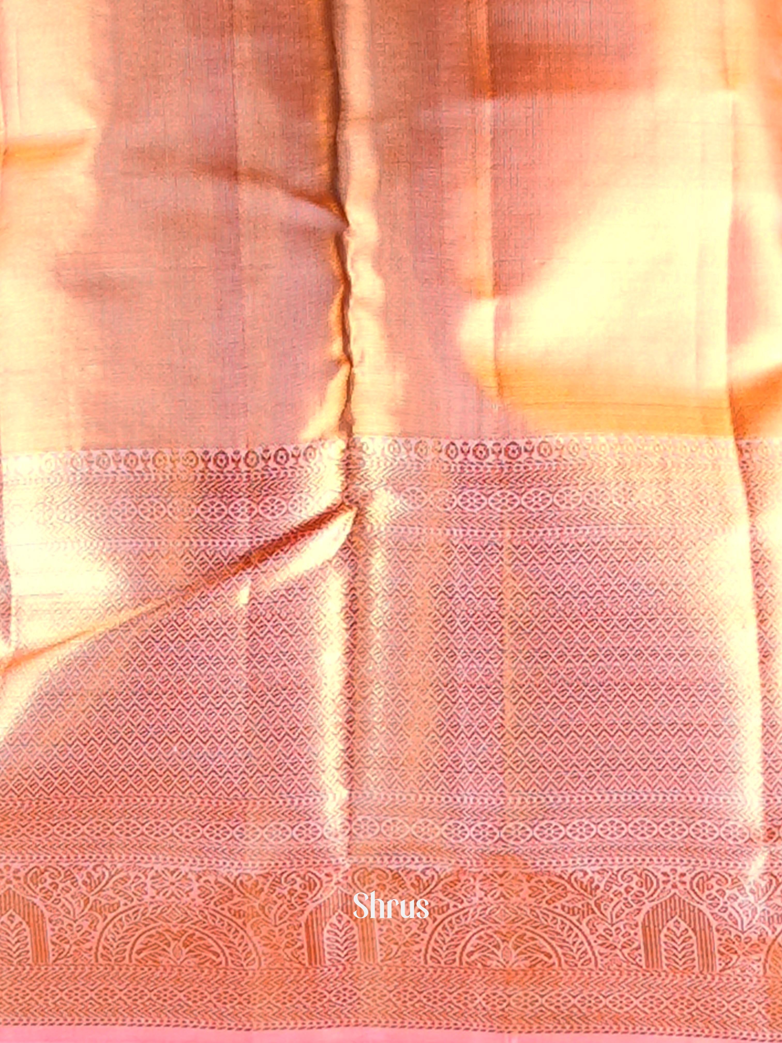 Pink & Gold - Kanchipuram silk Saree