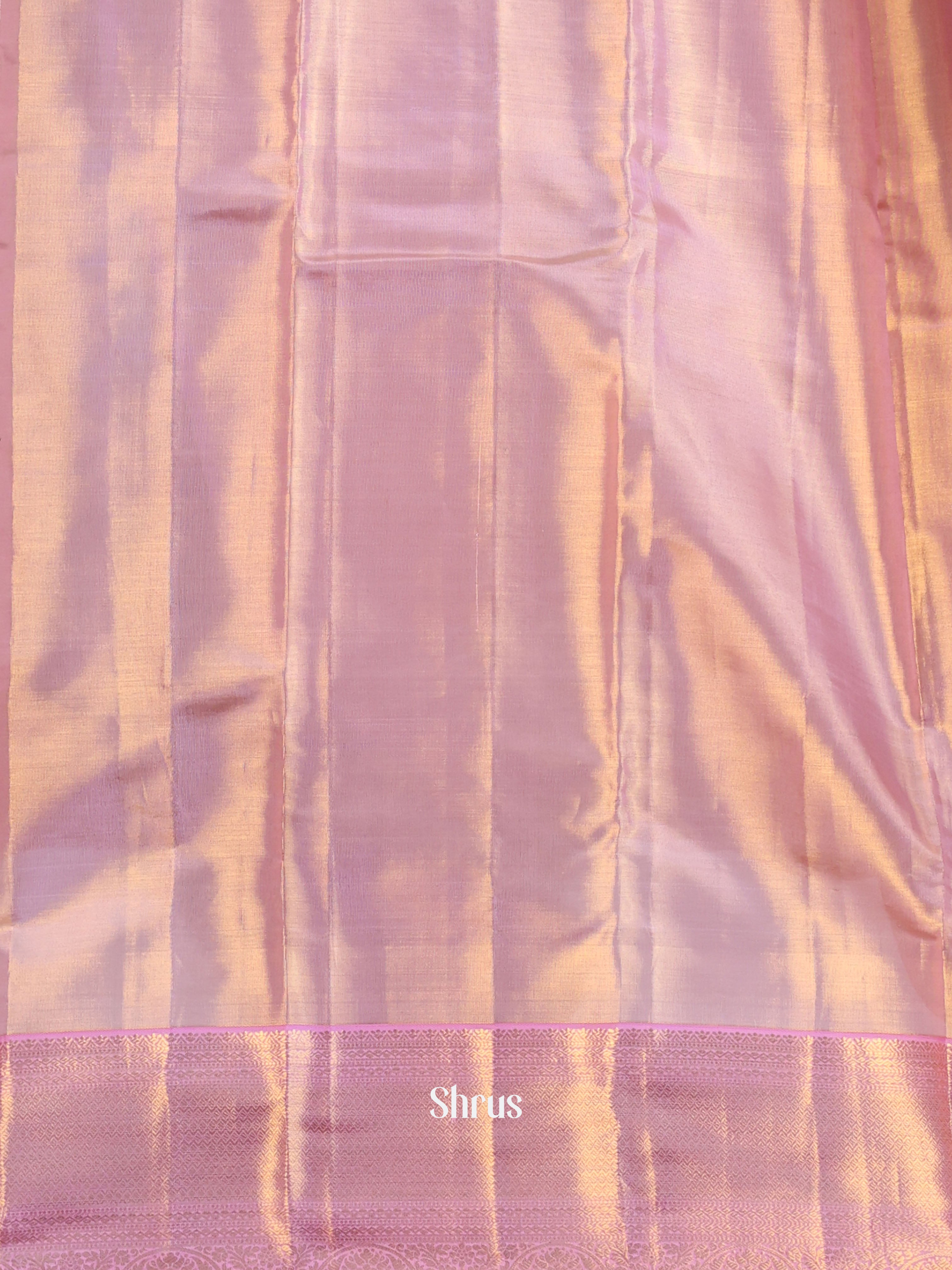 Pink - Kanchipuram silk  Saree