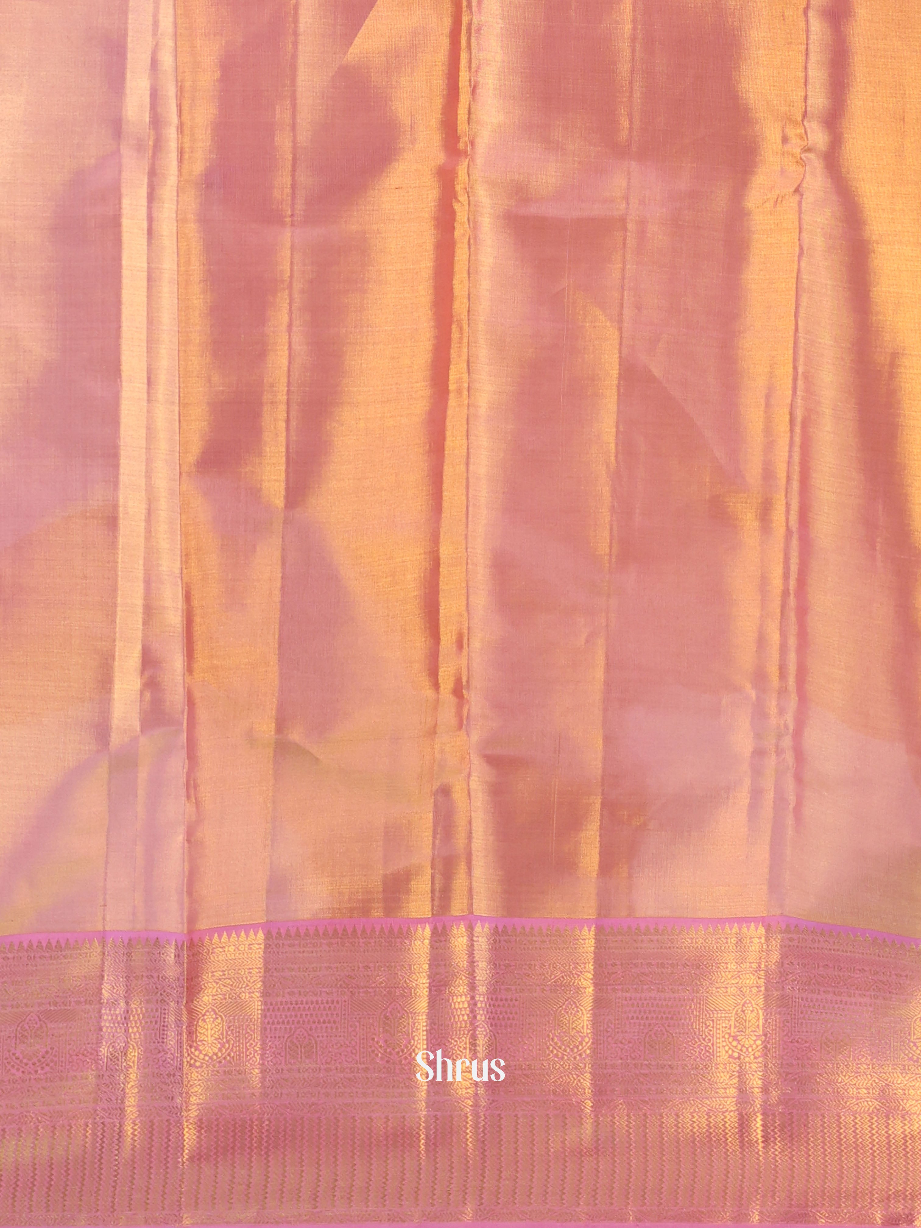 Pink & Gold- Kanchipuram silk  Saree