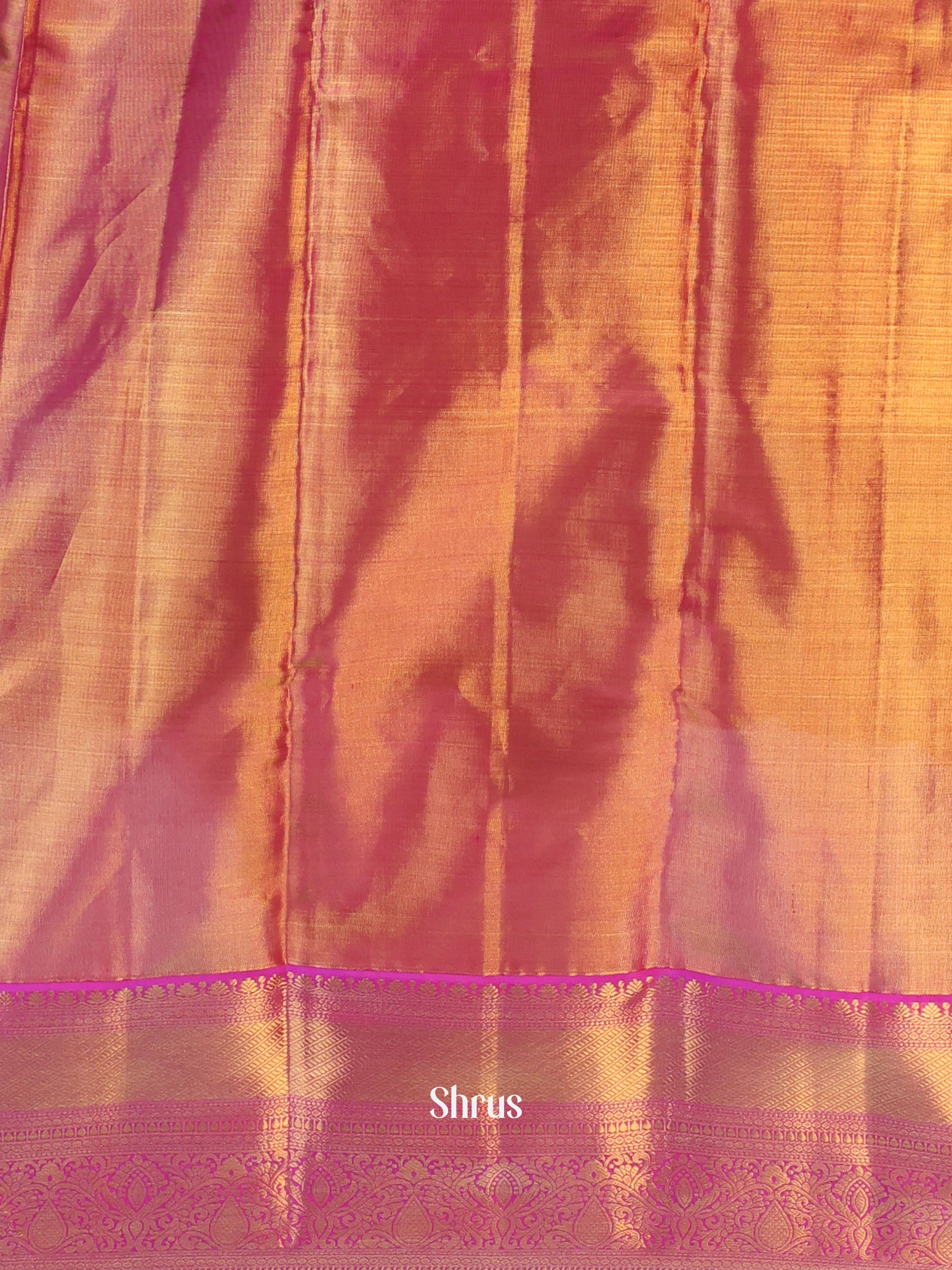 Pink & Gold - Kanchipuram silk  Saree