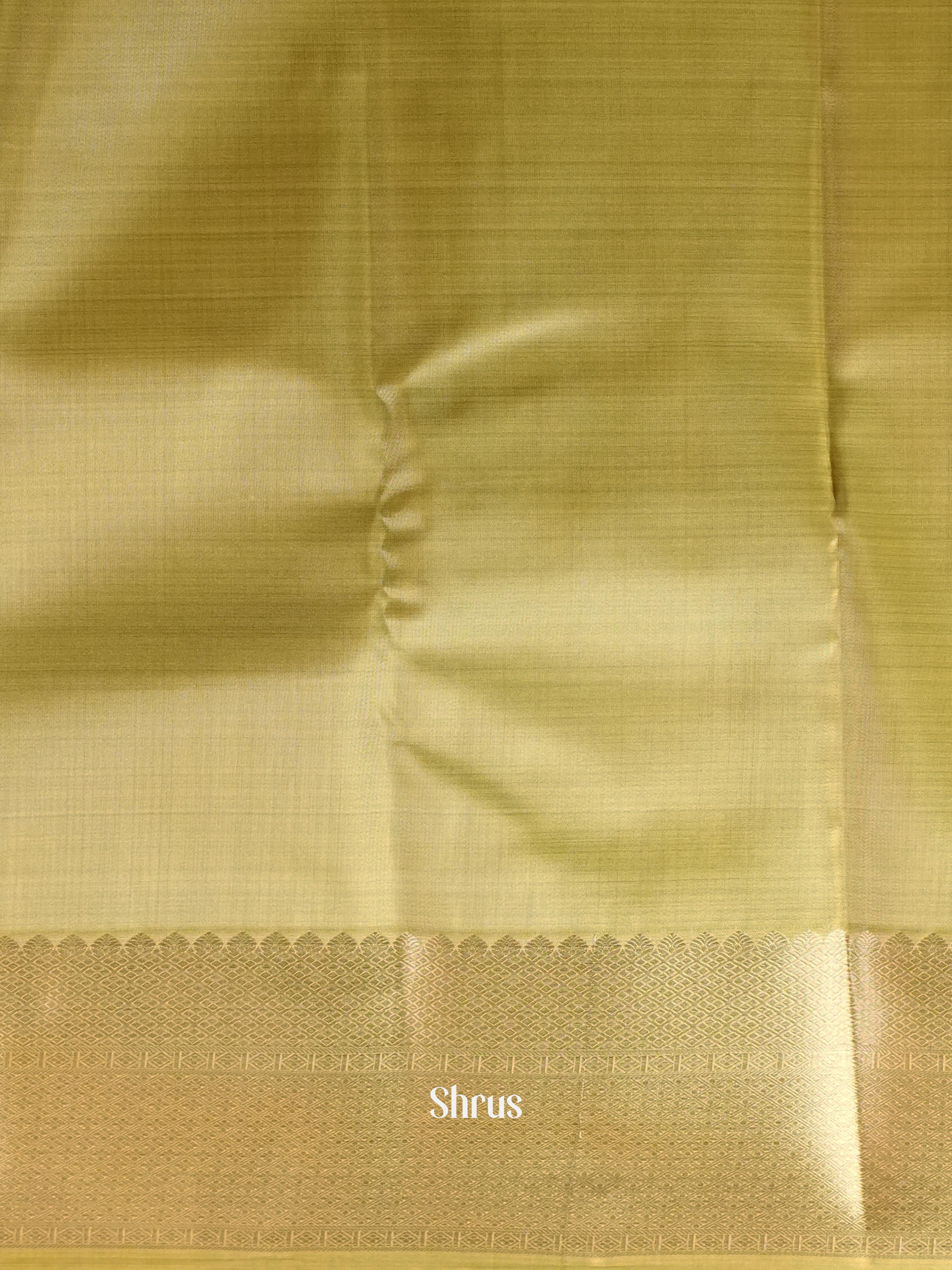 Sandal & Green - Kanchipuram-halfpure Saree