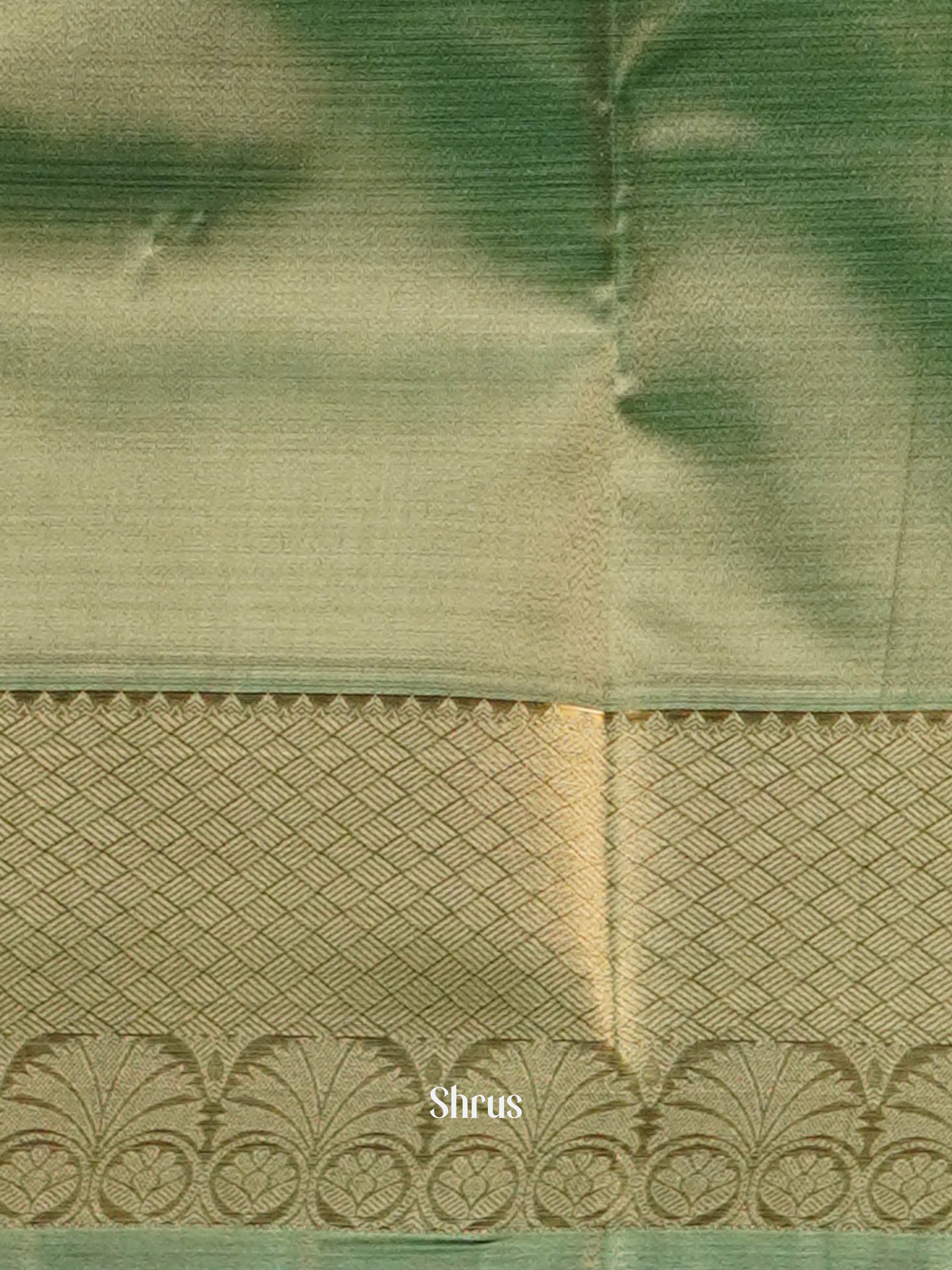 Yellow - Kanchipuram-halfpure saree