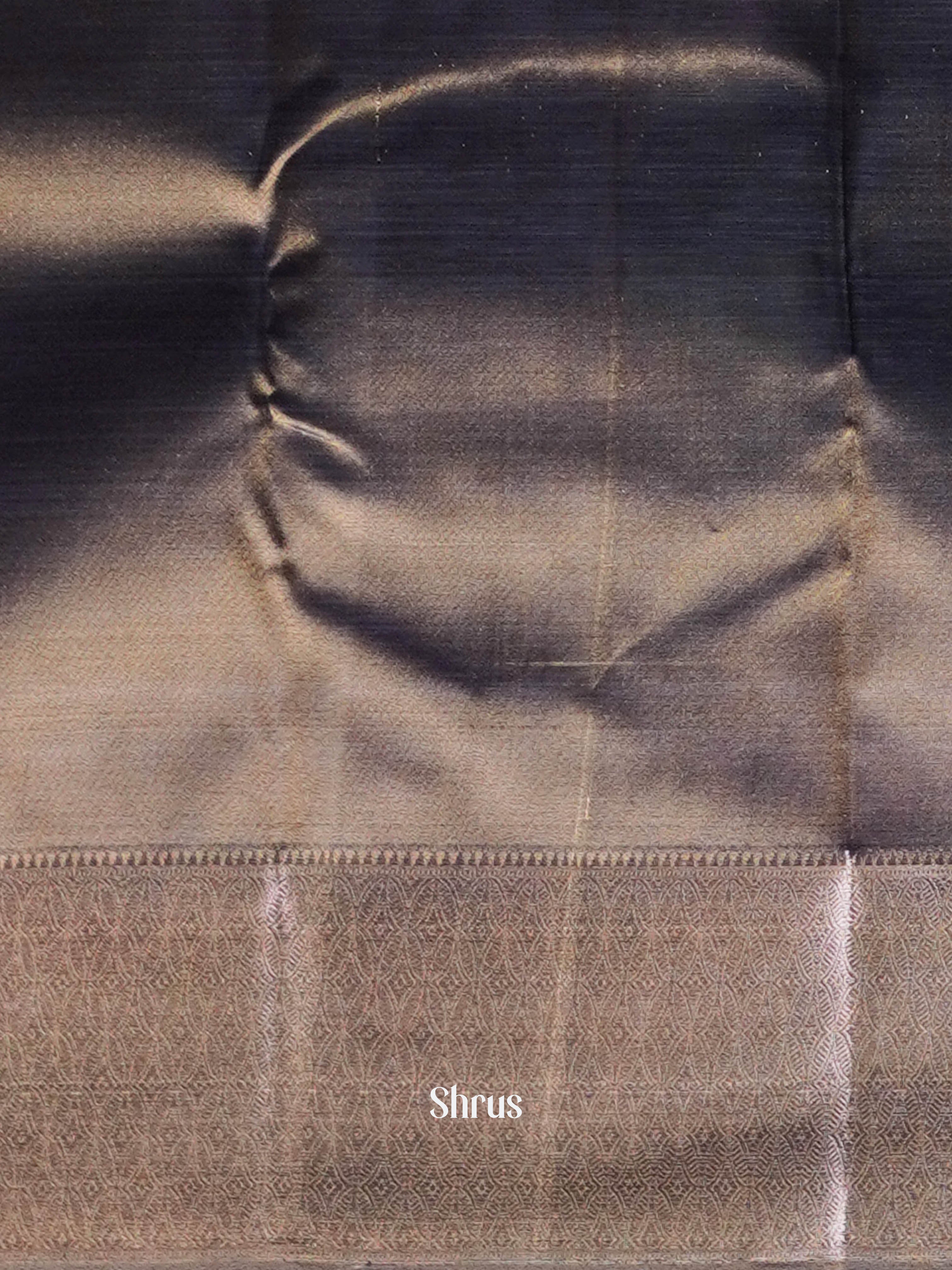 Ash - Kanchipuram-halfpure saree