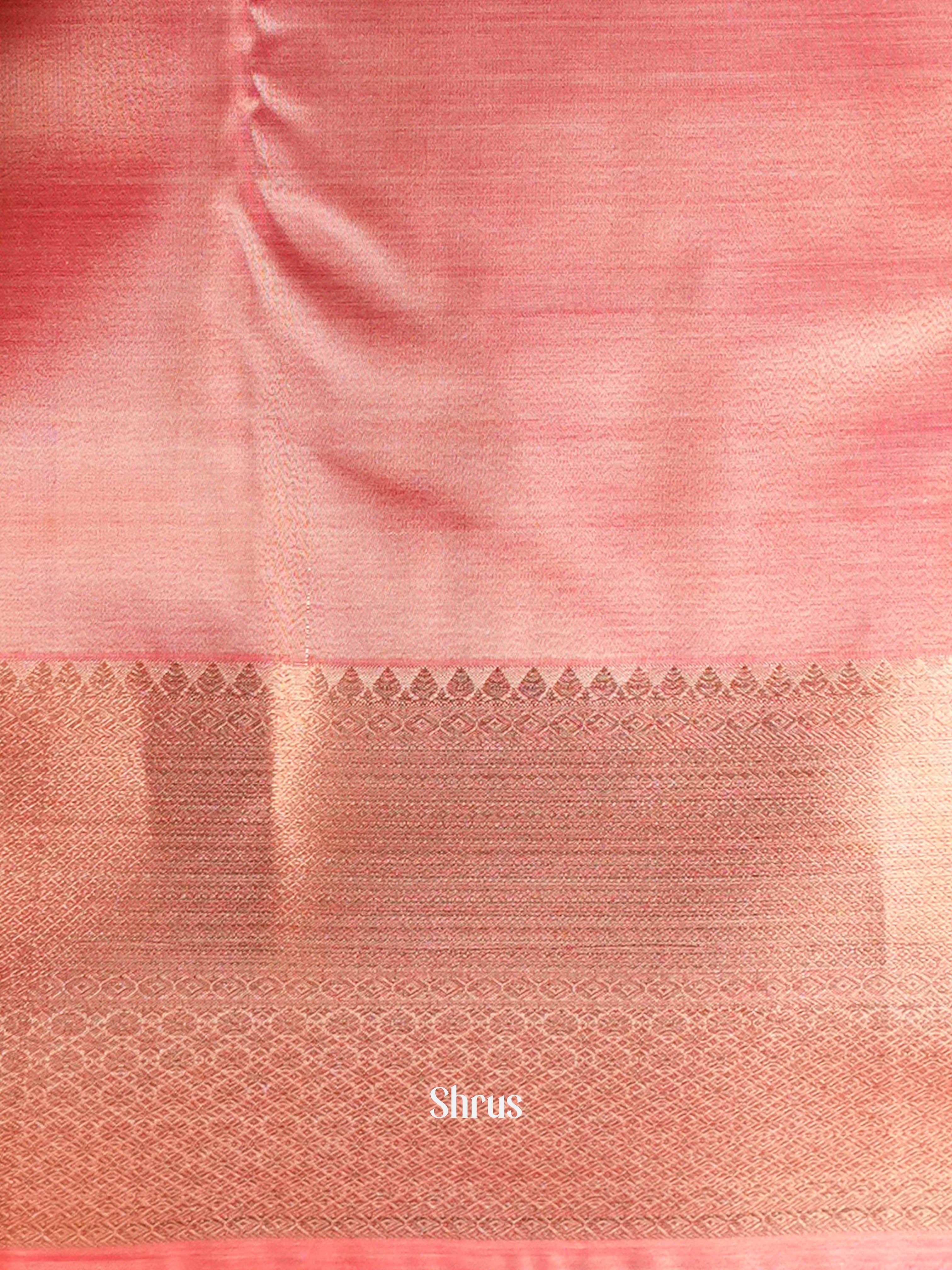 Pink - Kanchipuram-halfpure Saree