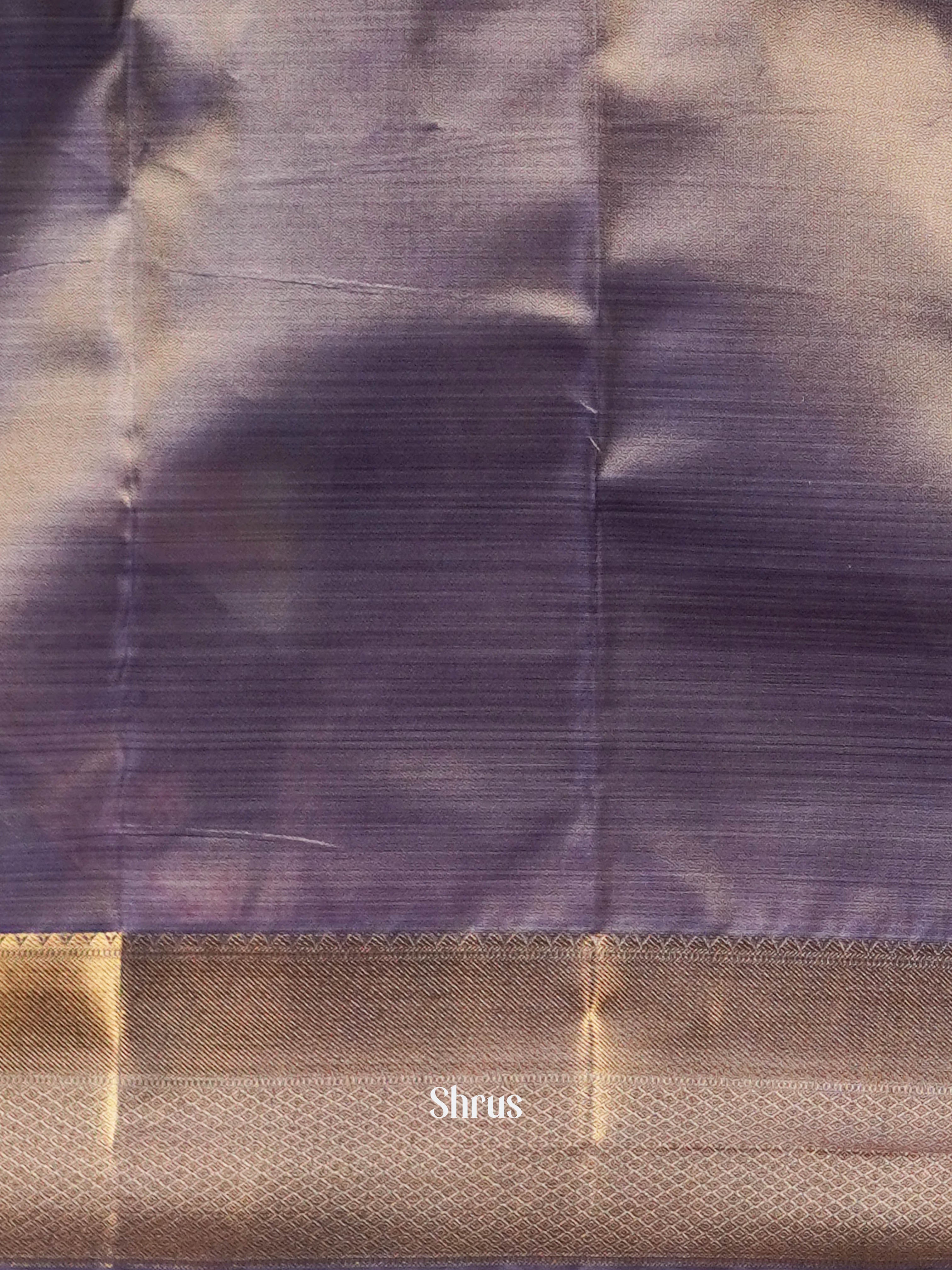 Lavander - Kanchipuram-halfpure saree