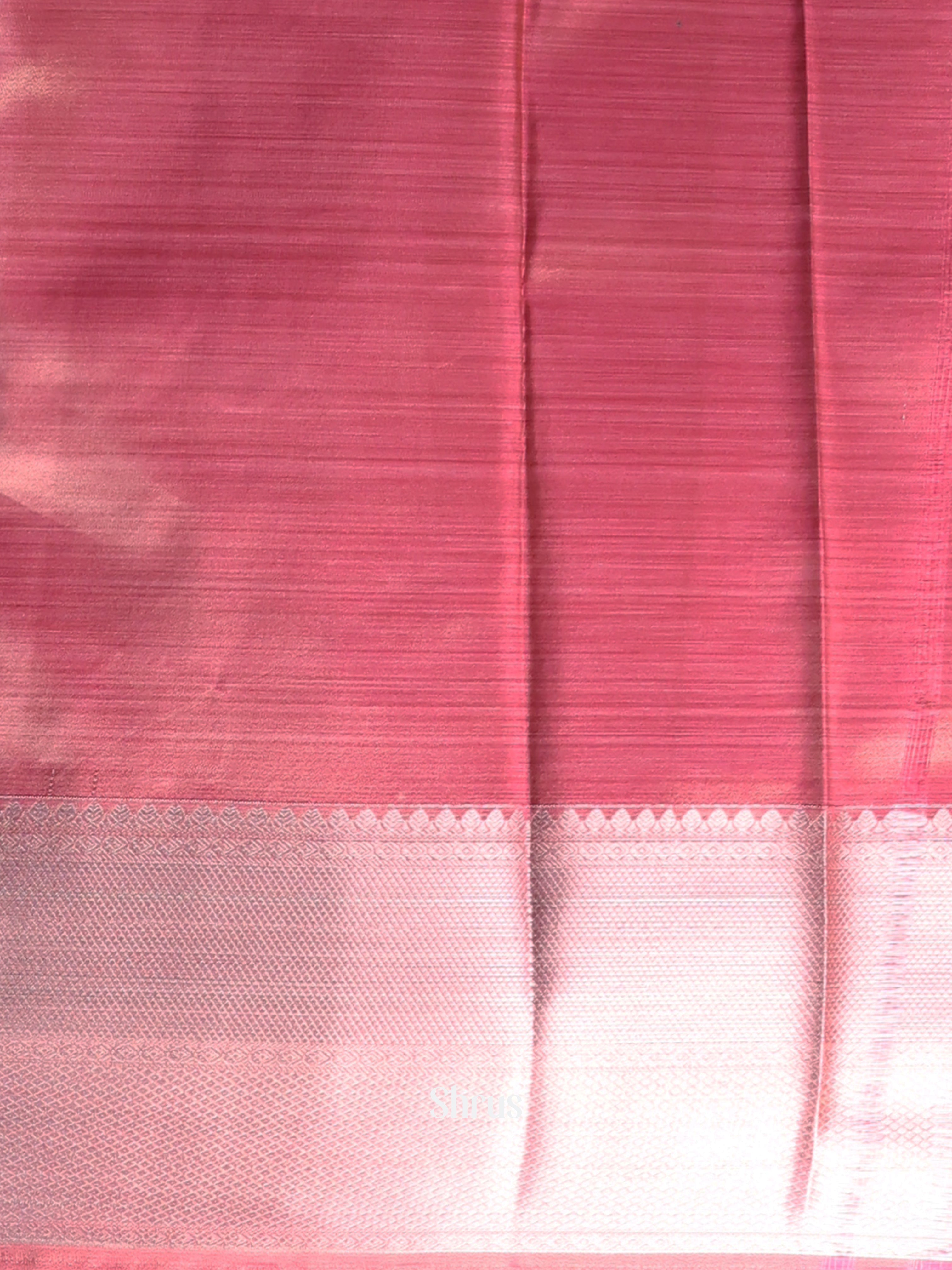 Black & Pink  - Kanchipuram-halfpure Saree