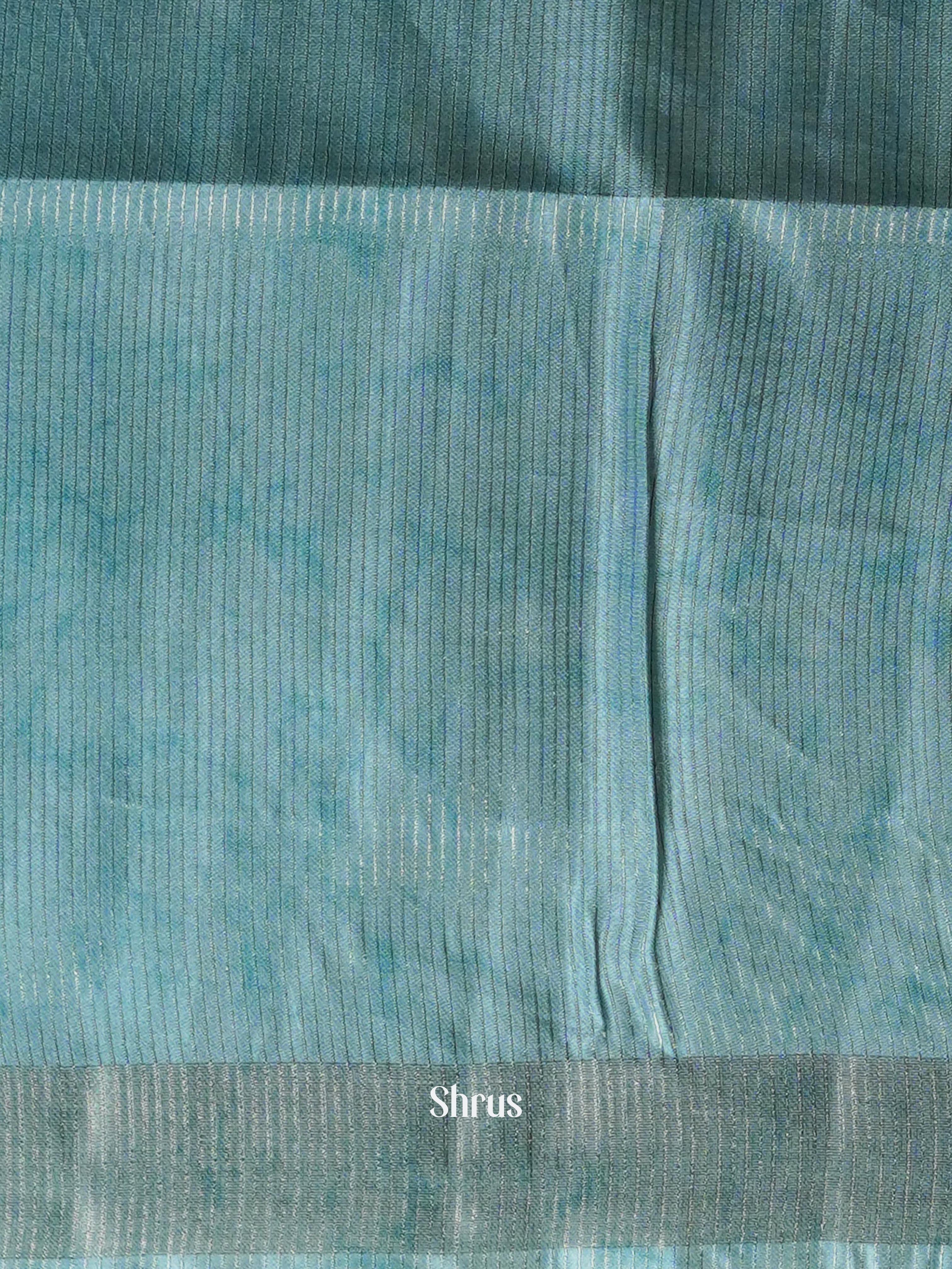 Aqua Green - Moonga silk Saree