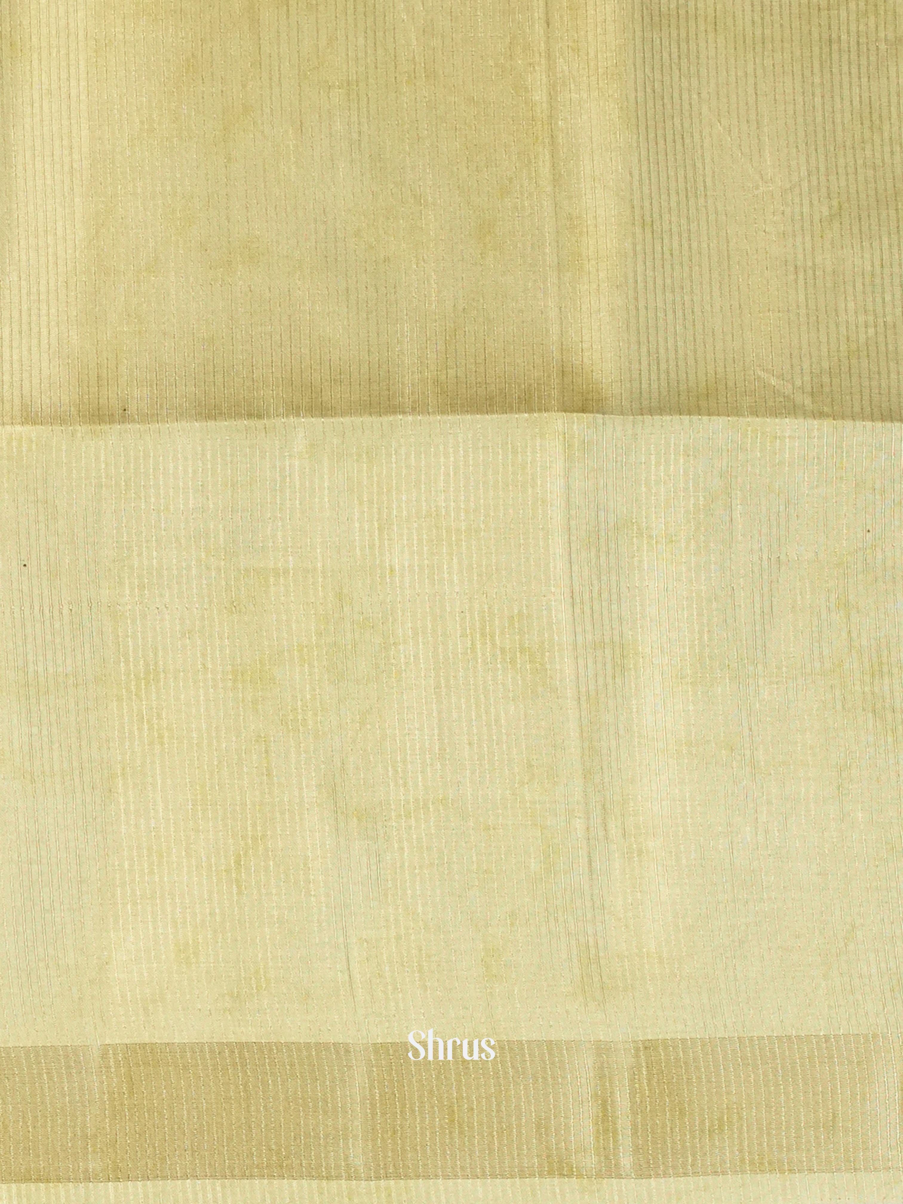 Cream - Moonga silk Saree