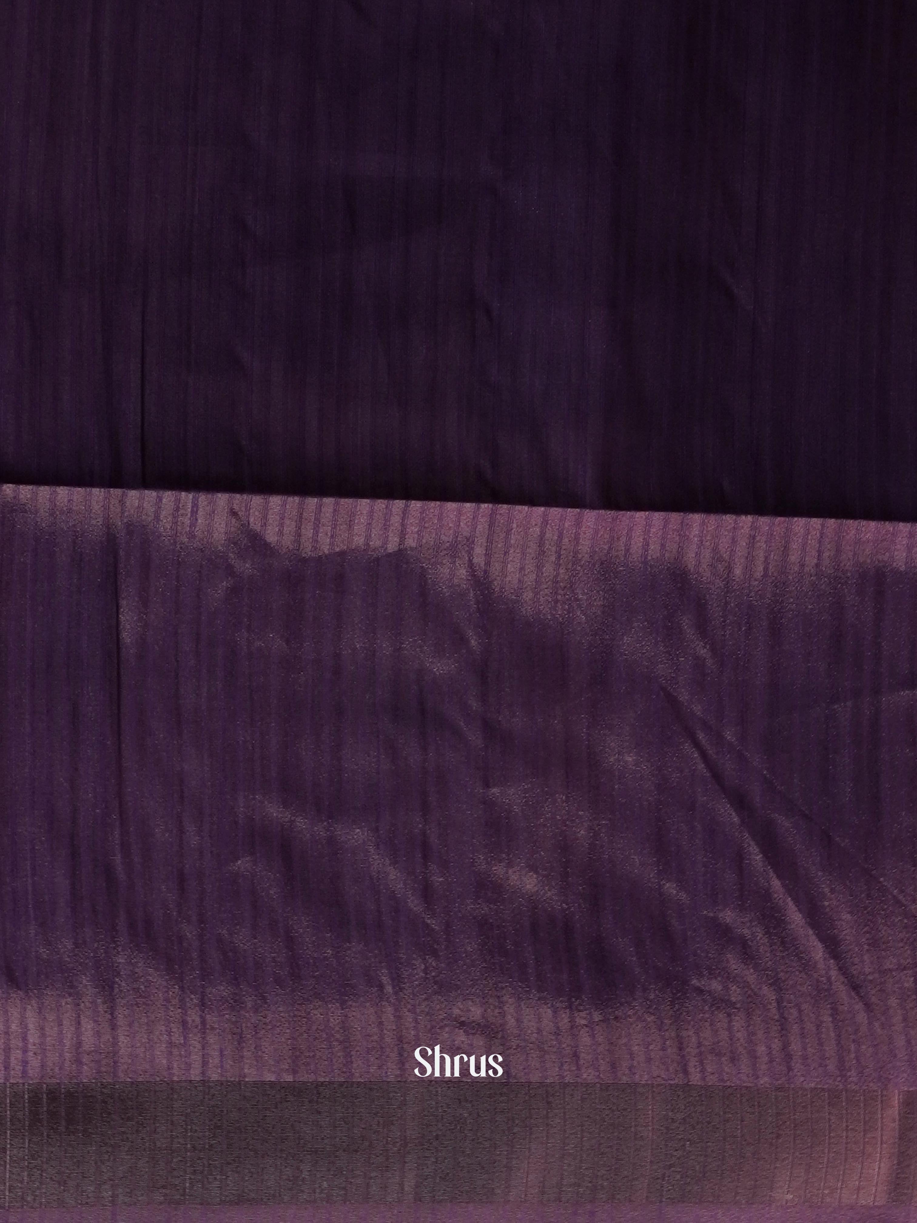 Shades Of Purple - Moonga silk Saree