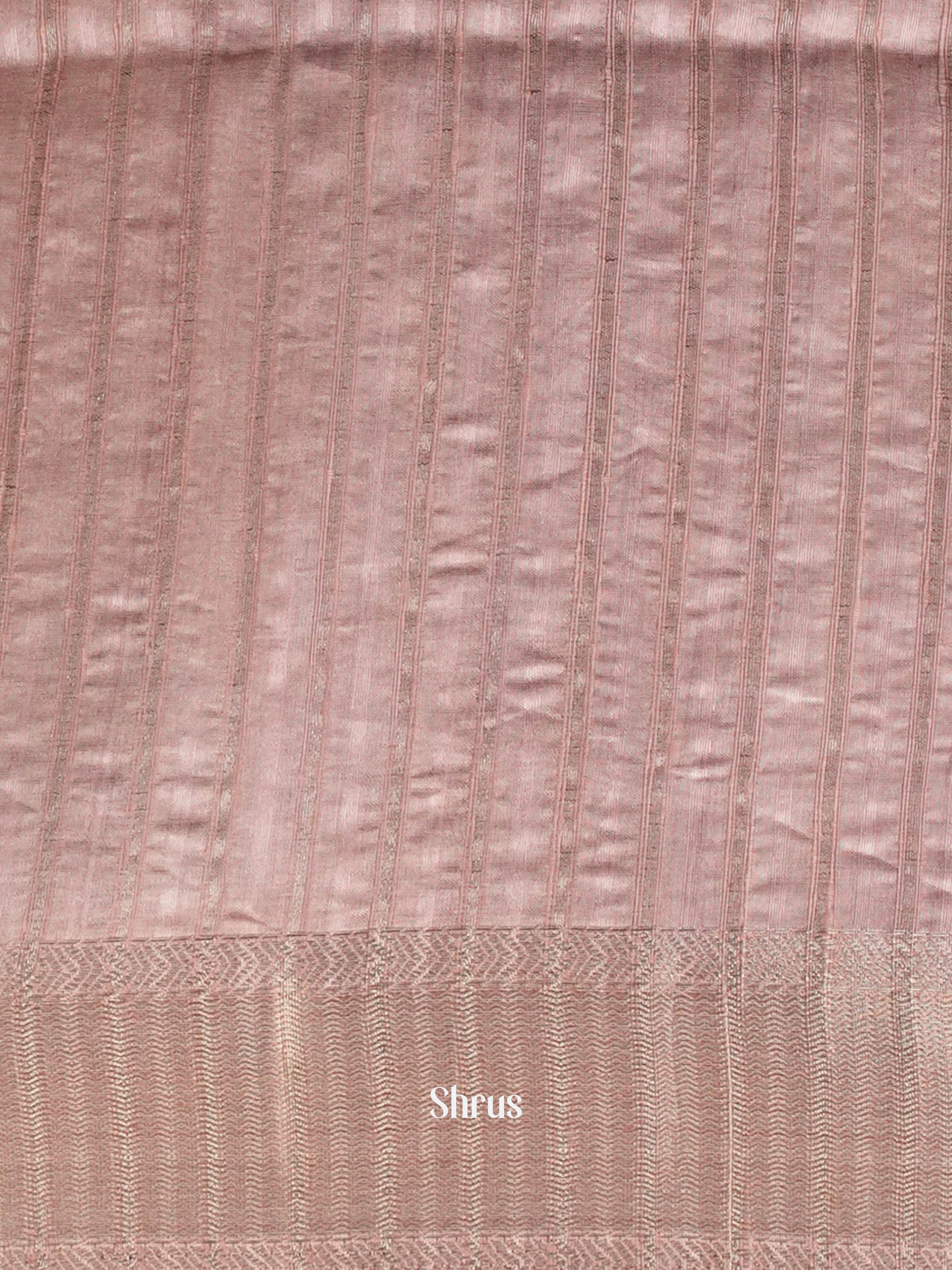 Dusty Pink- Moonga Silk Saree