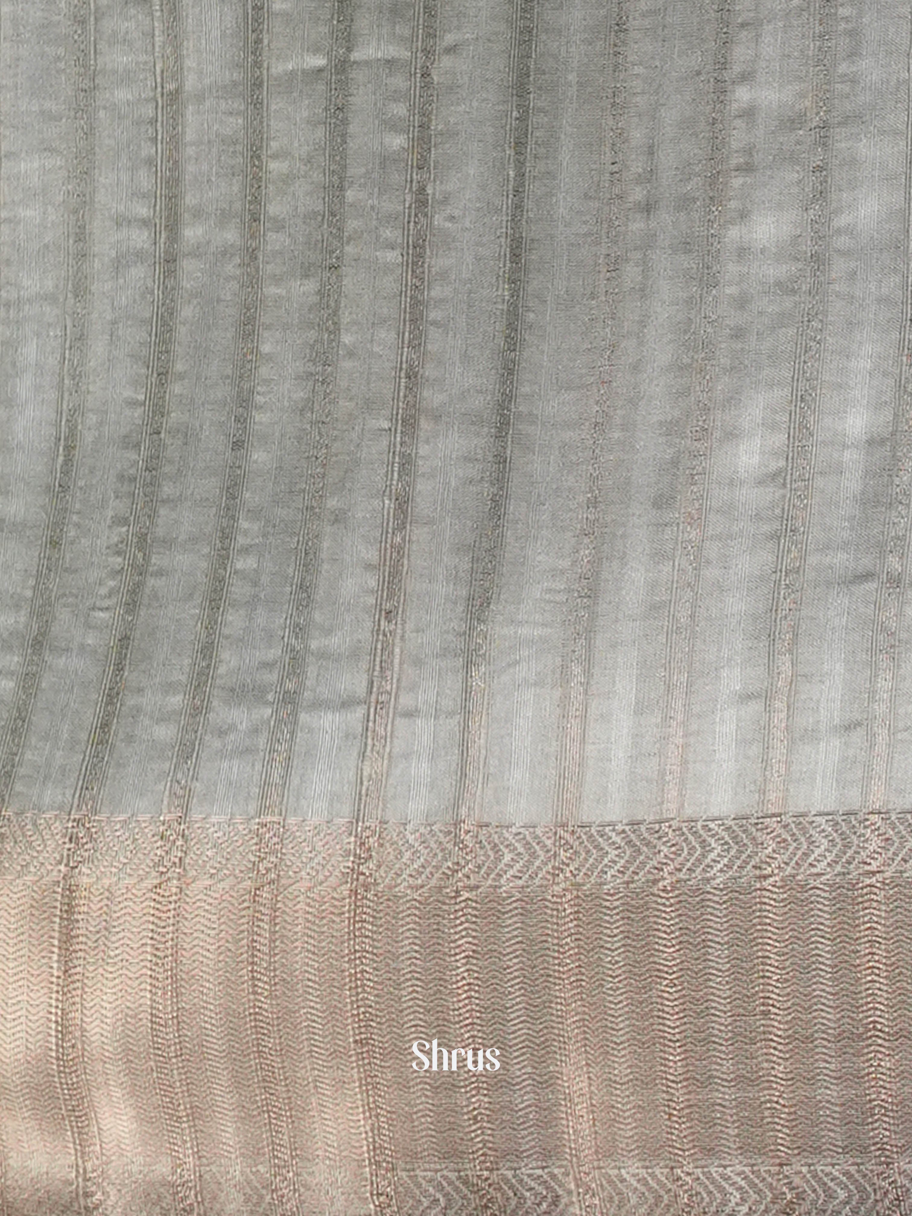 Multicolor & Grey - Moonga Silk Saree