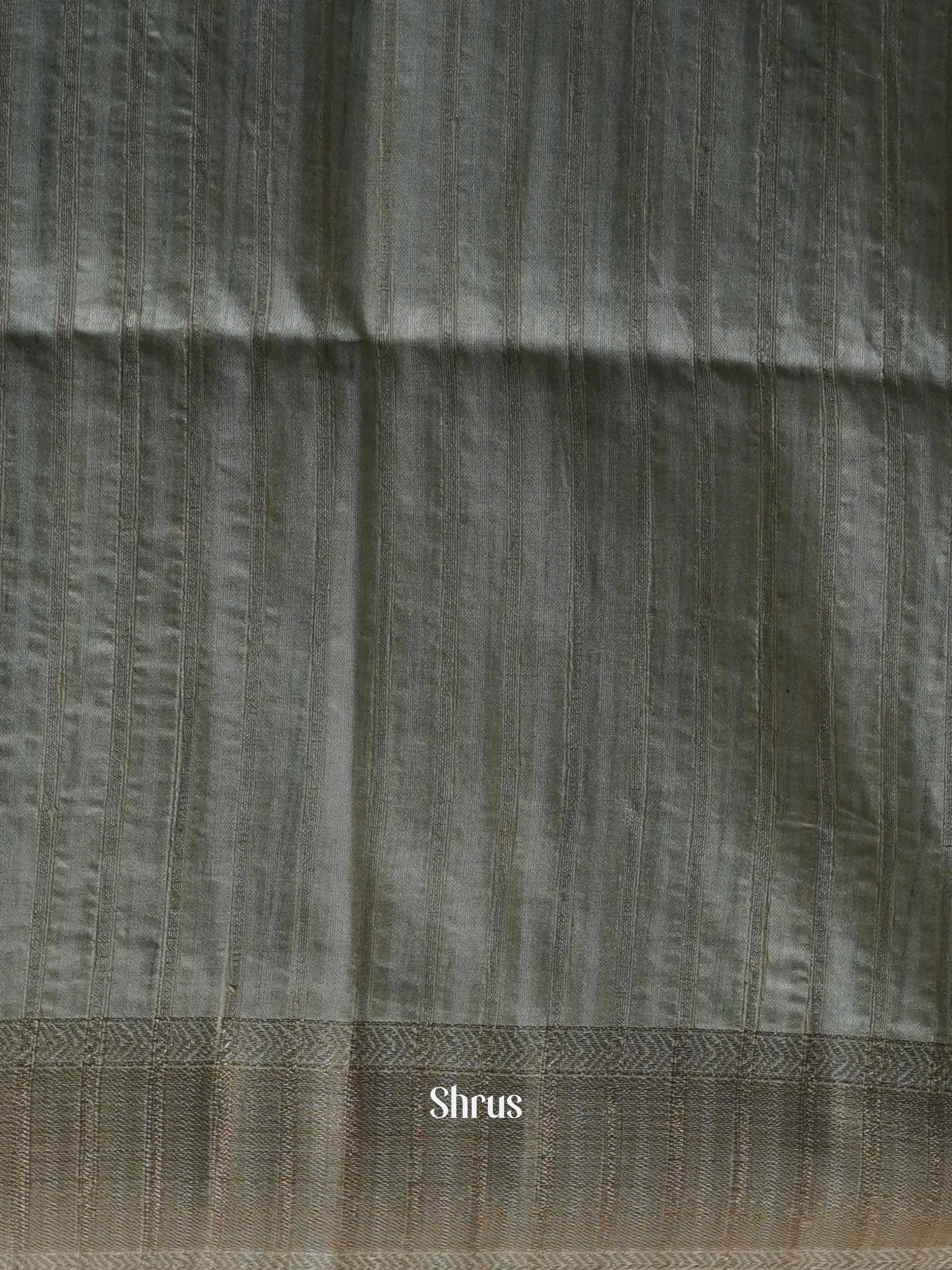 Creamy  Pista Green  - Moonga silk Saree